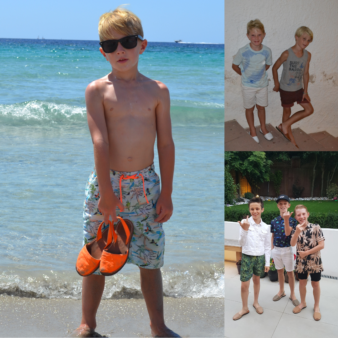 Boys in Menorcan Sandals Avarcas