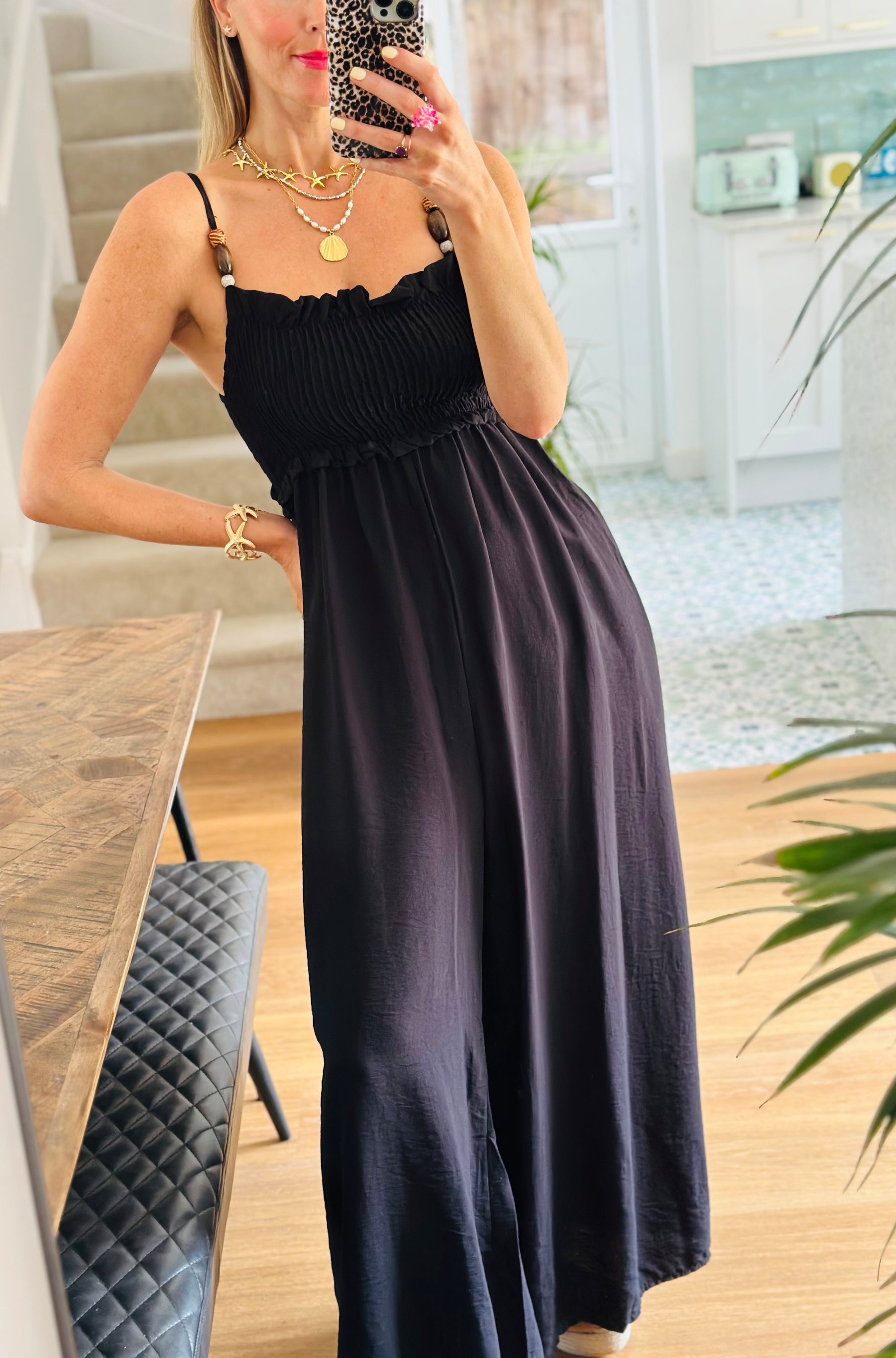 Beaded detail Jumpsuit