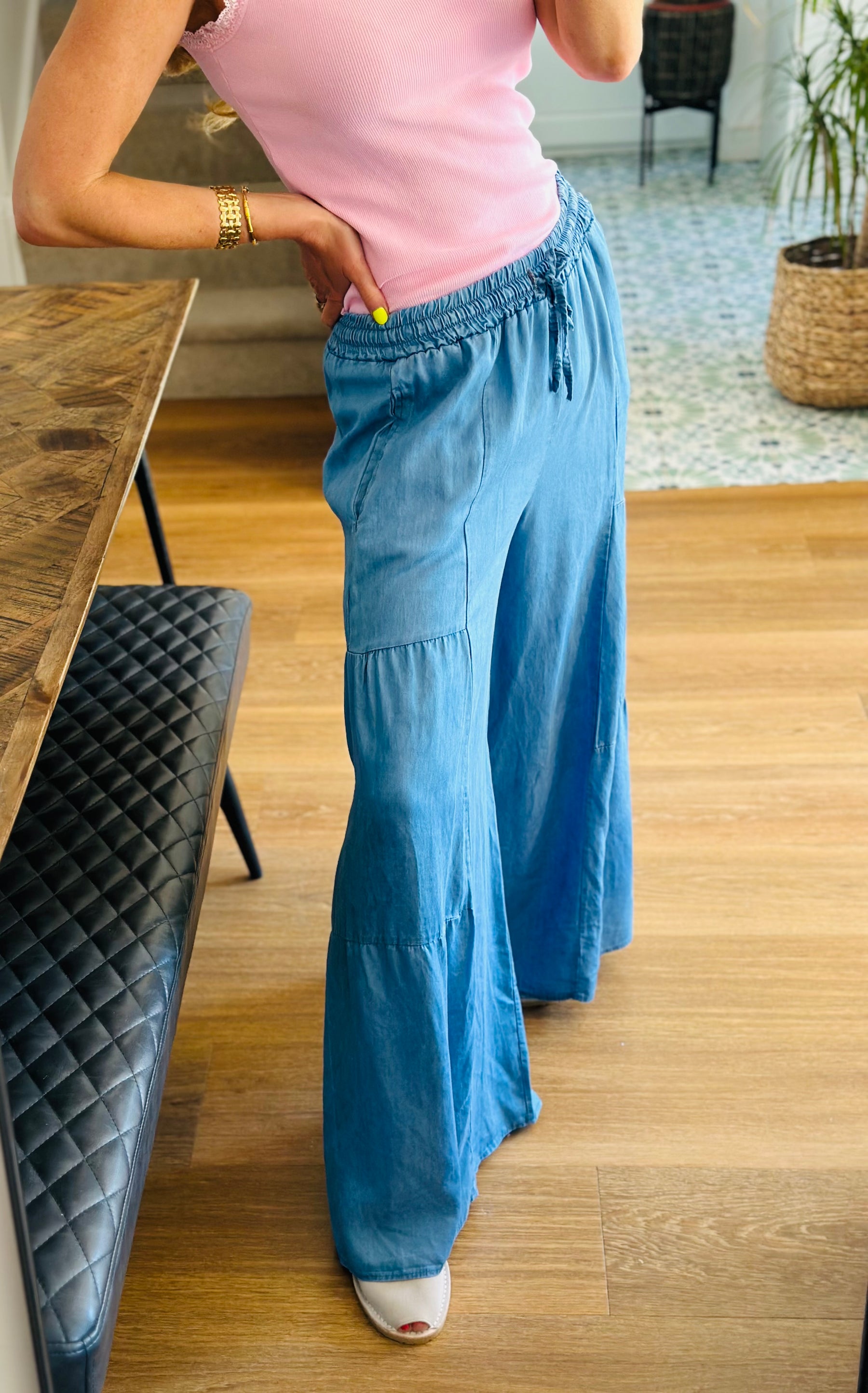 Boho Denim Trousers