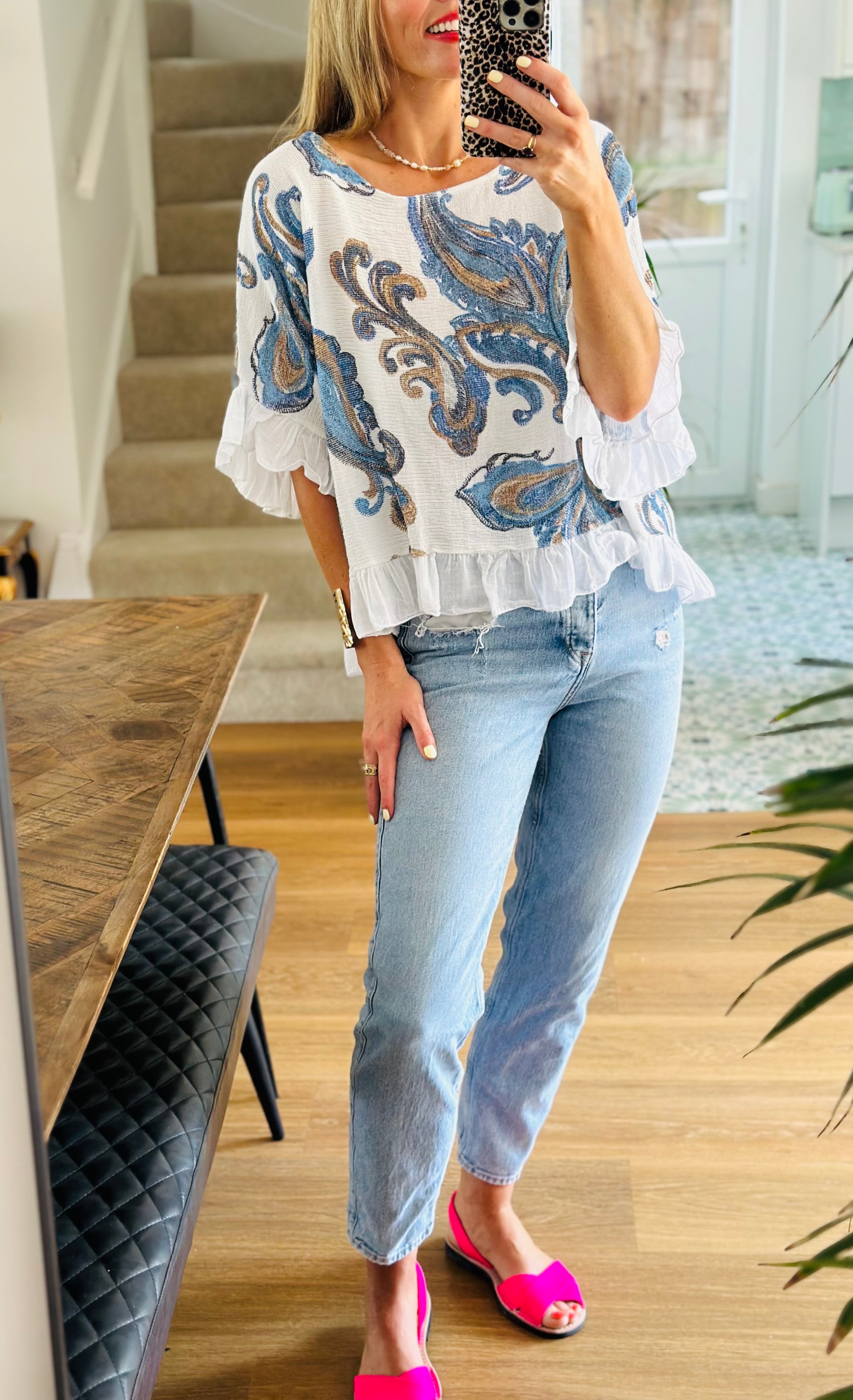 Paisley Cotton Top