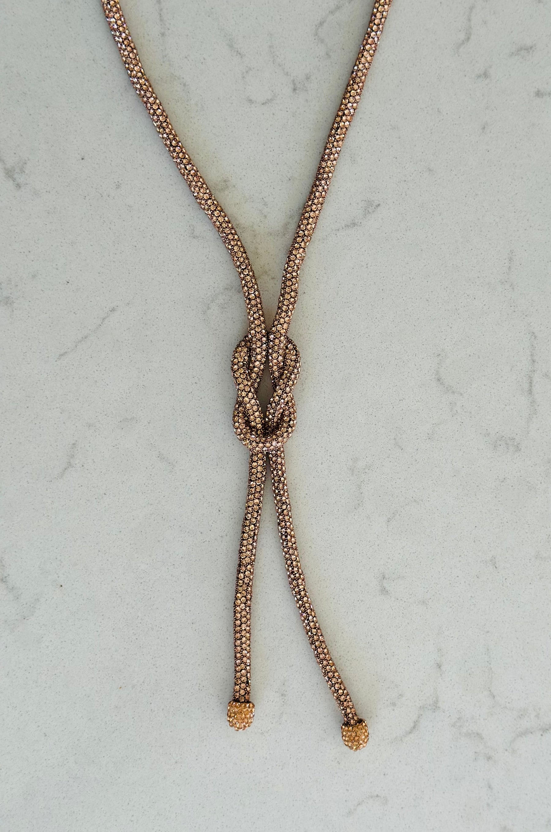 The Diamante Rope Necklace