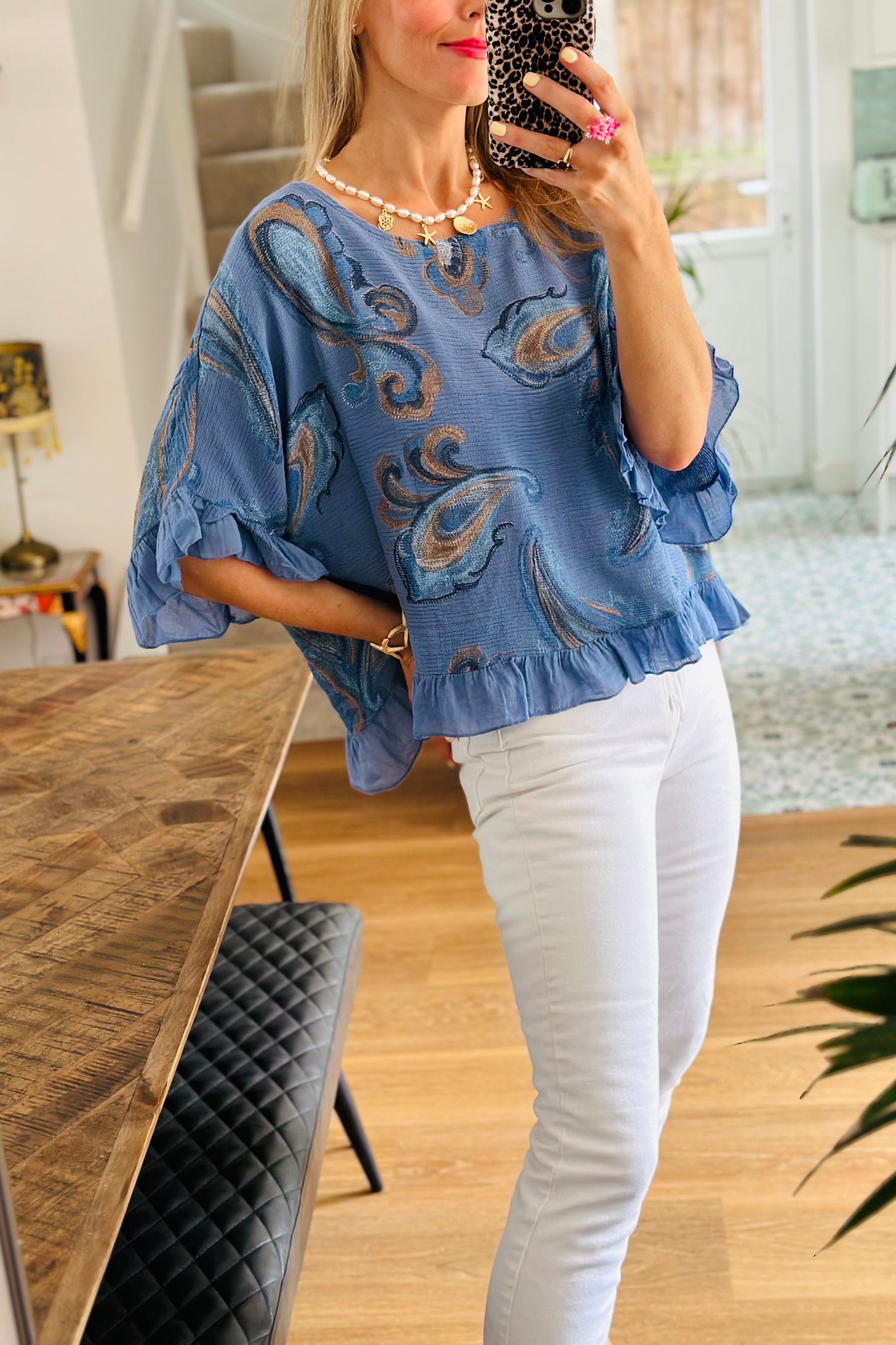 Paisley Cotton Top