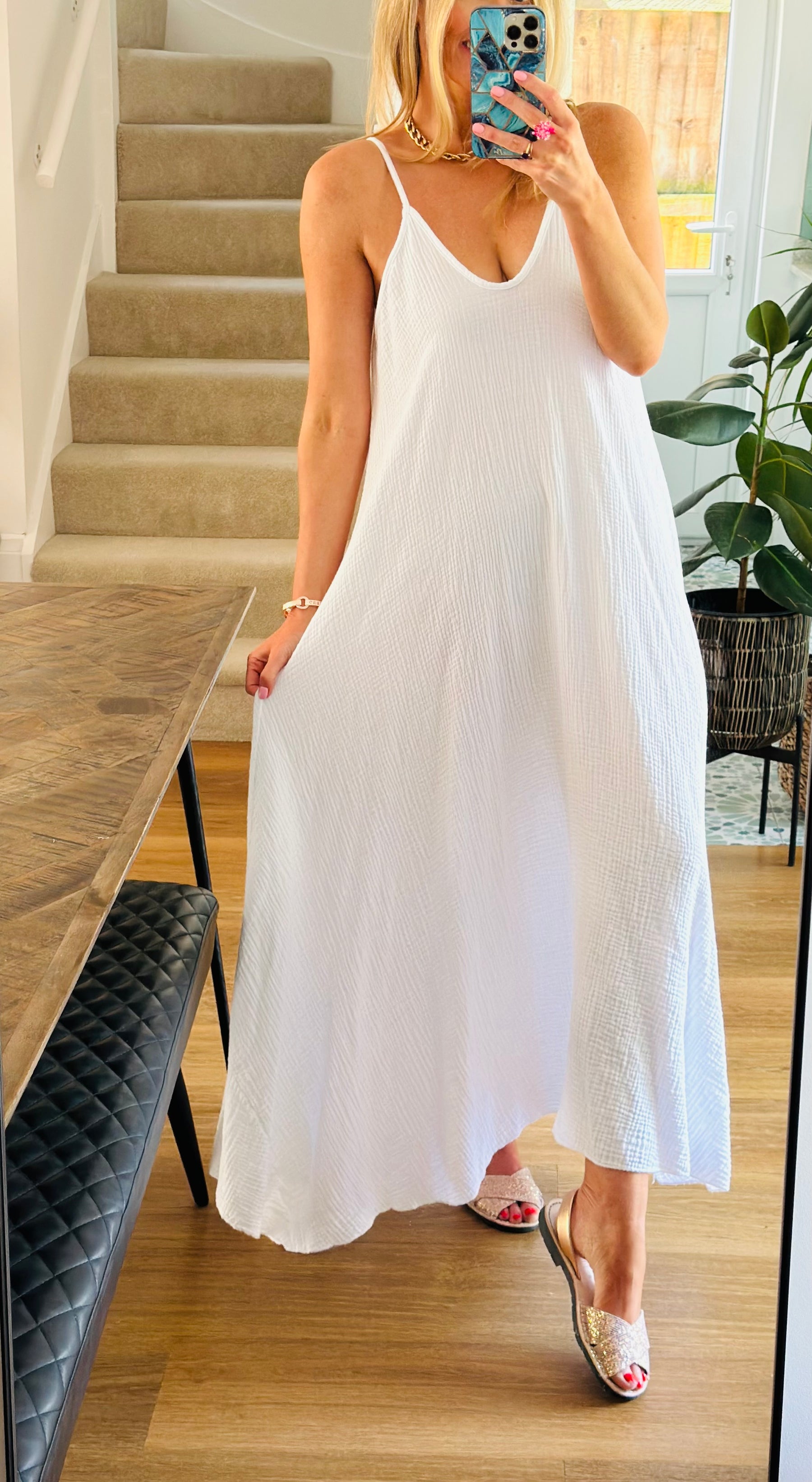 Strappy Cotton Dress