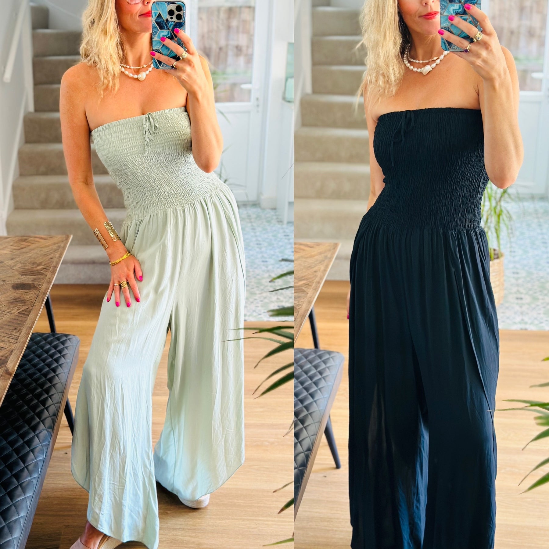 Jumpsuit with split leg