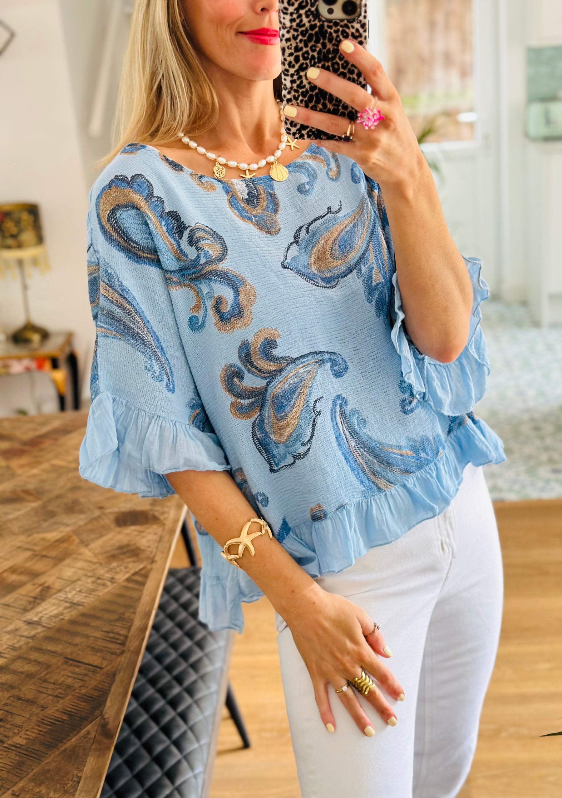 Paisley Cotton Top