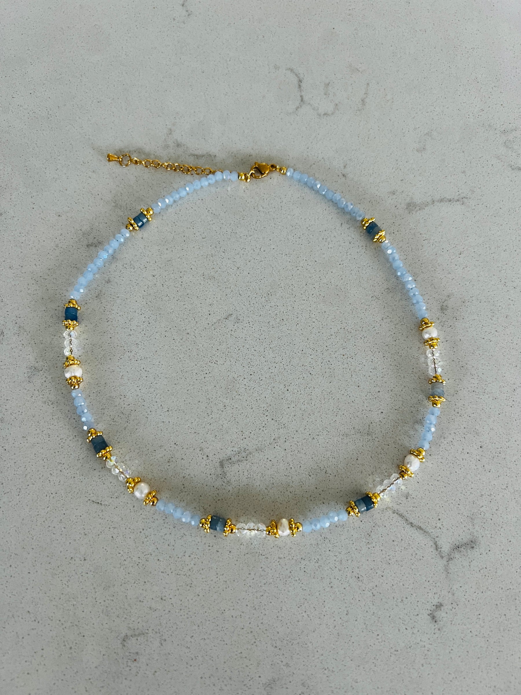 Pearl & Semi Precious Stone Necklace