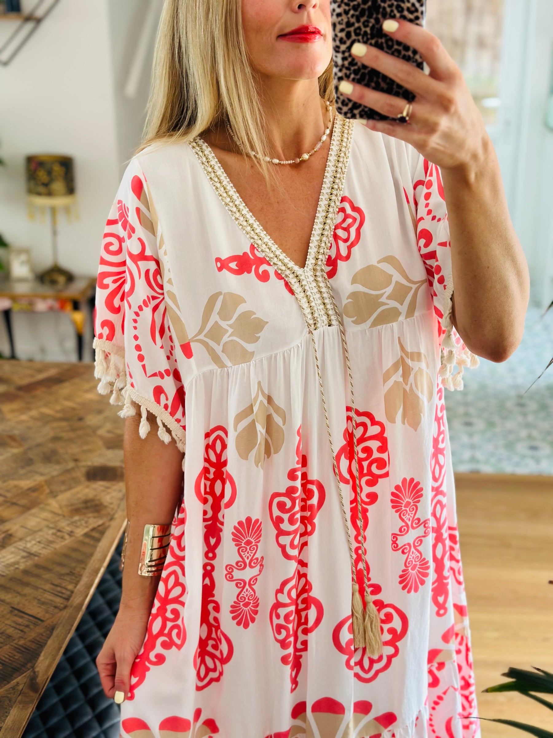 Tassel Sleeve Dress
