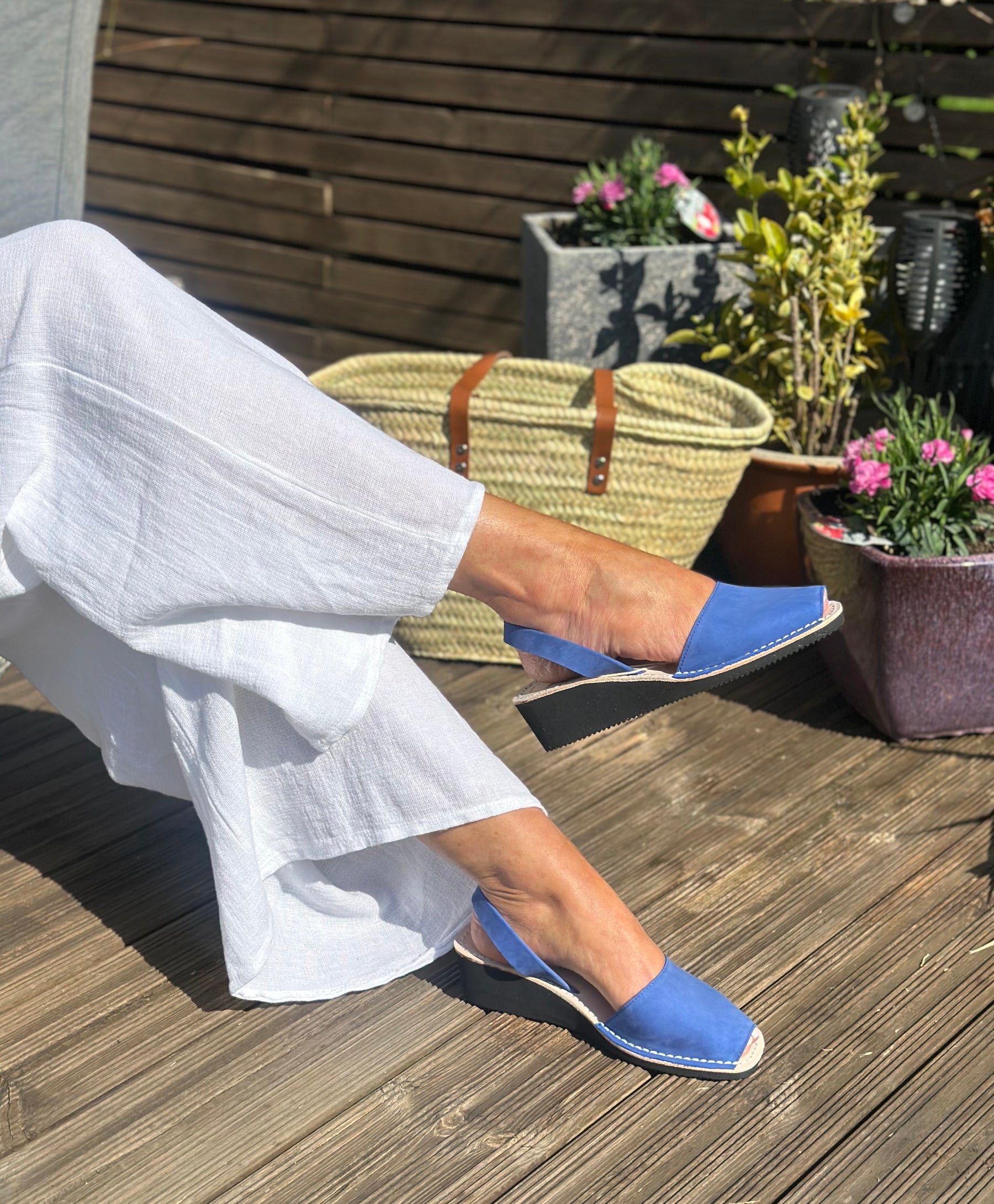 Azulon Blue Low Wedge