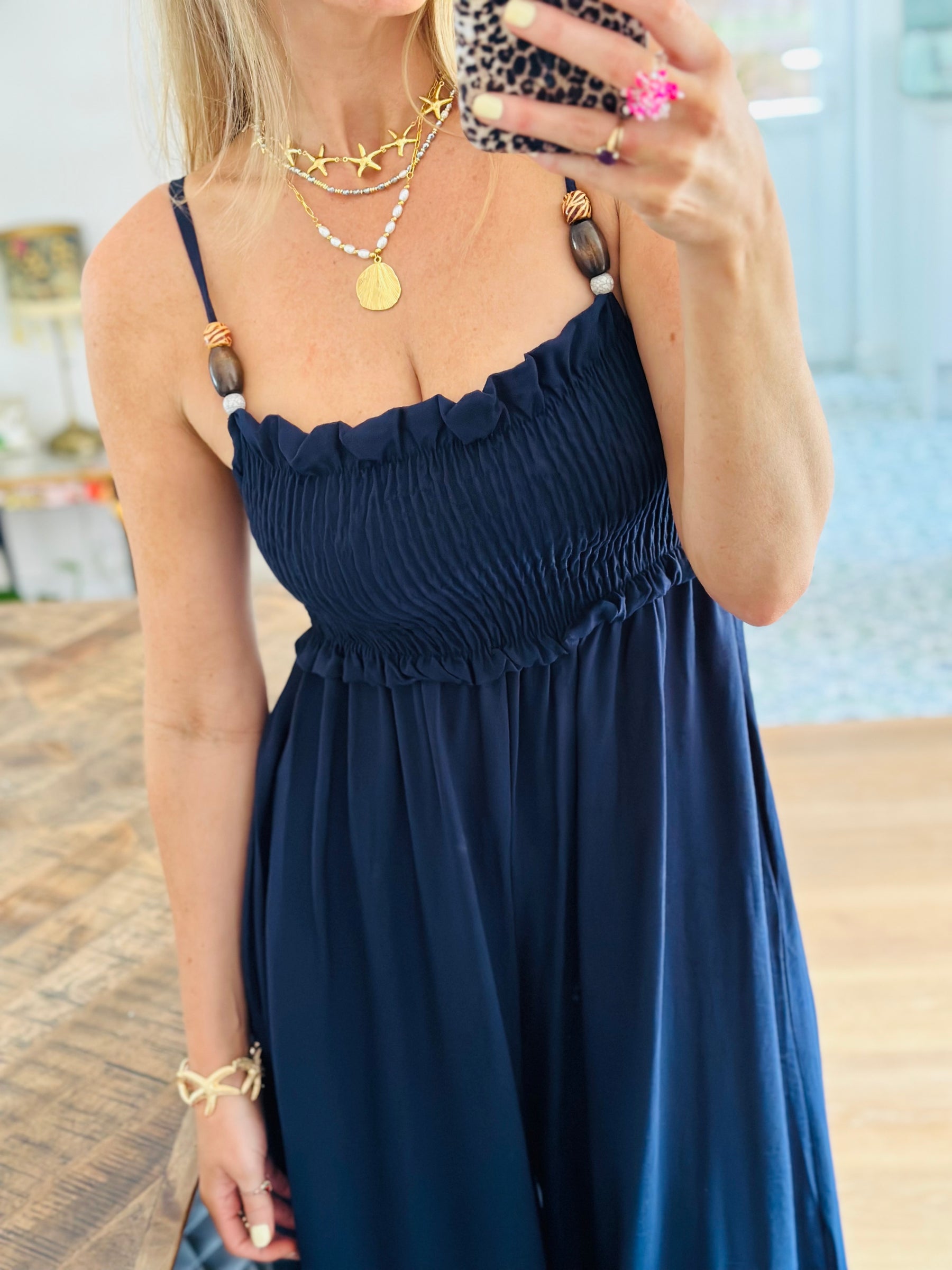 Beaded detail Jumpsuit
