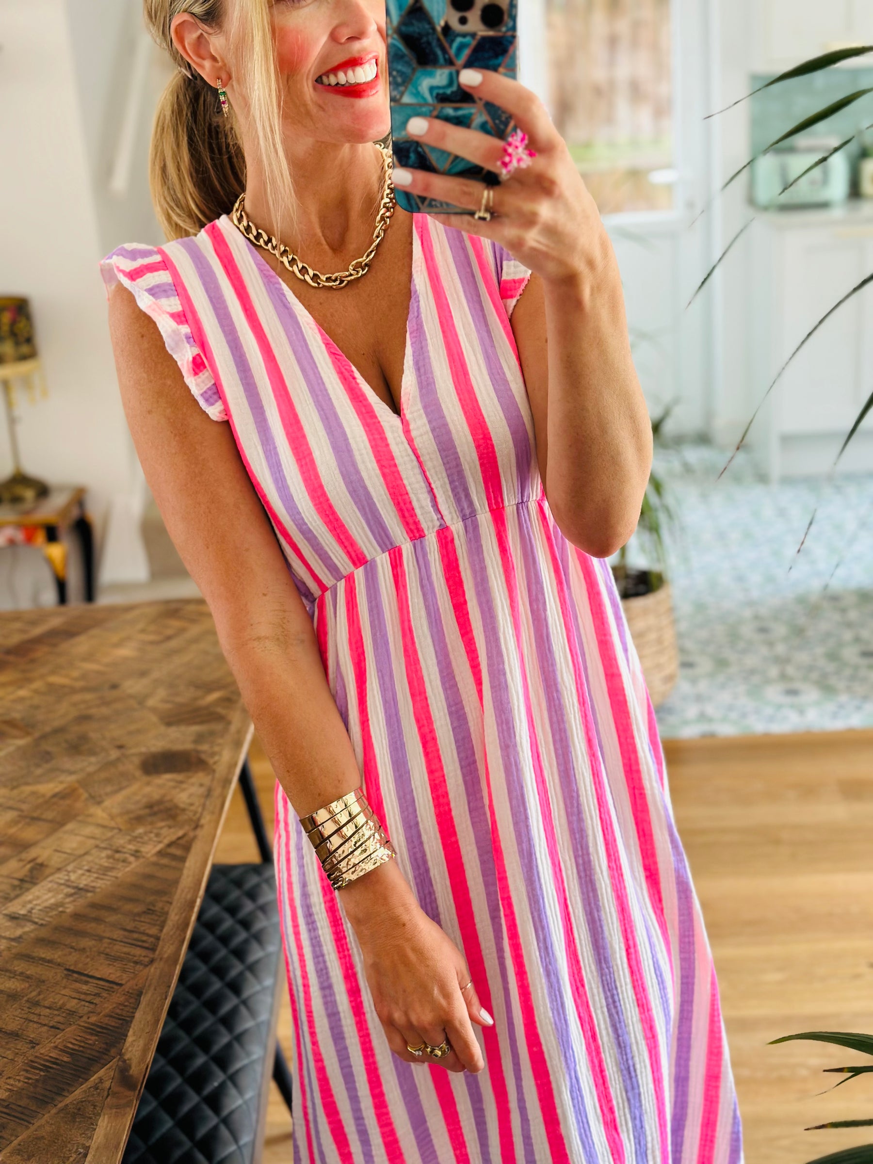 Candy Striped Dress