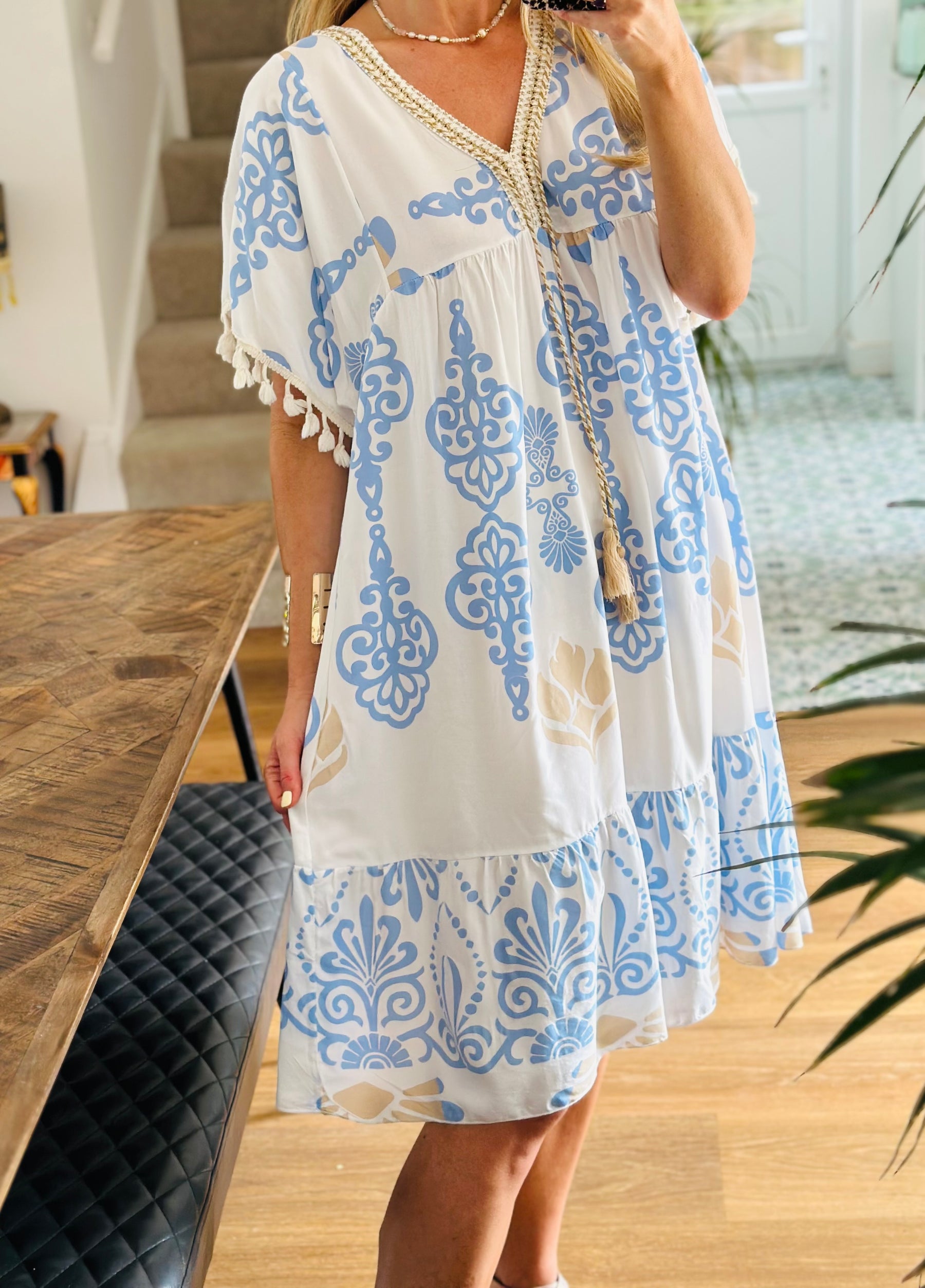 Tassel Sleeve Dress