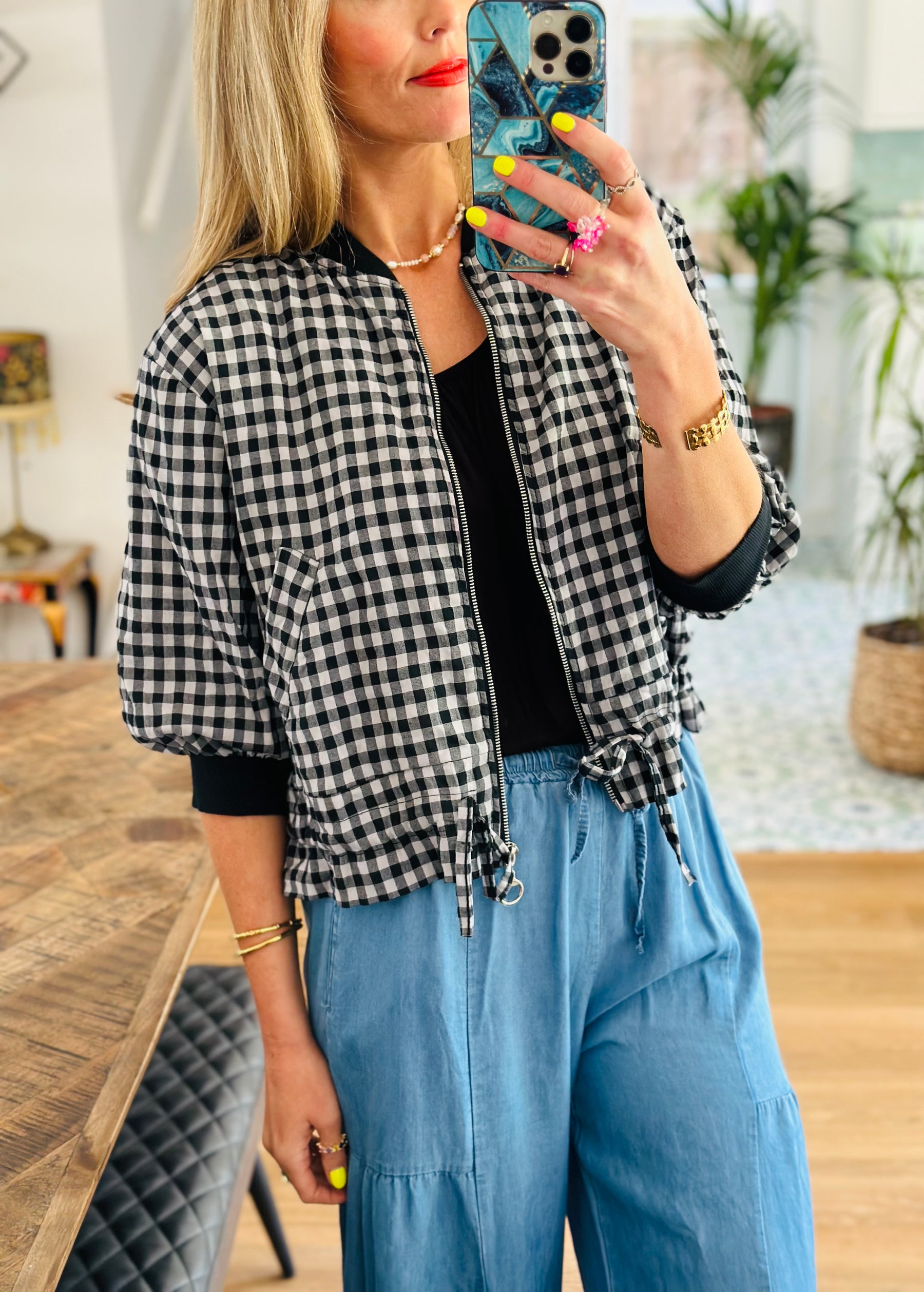 Gingham Jacket
