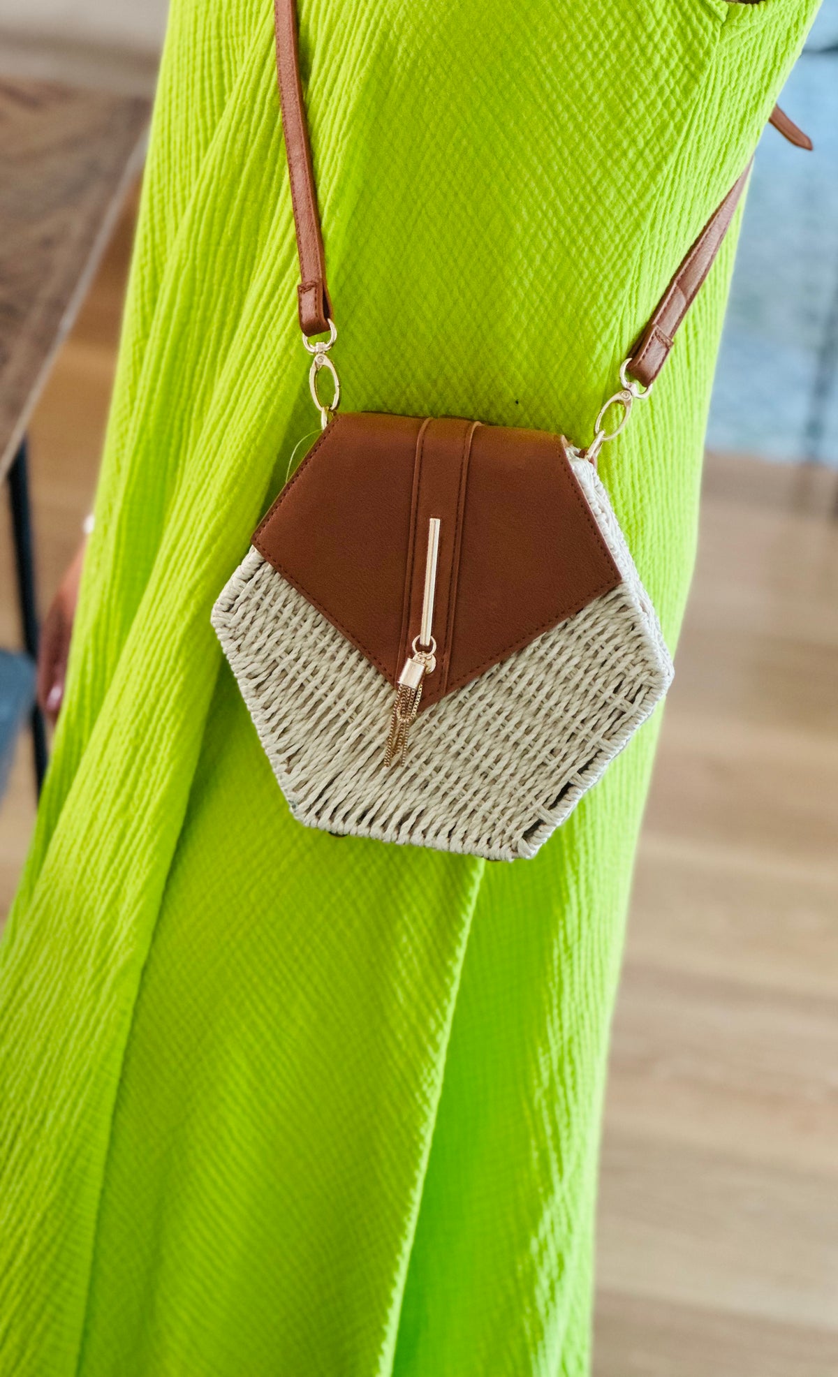 Straw handbag