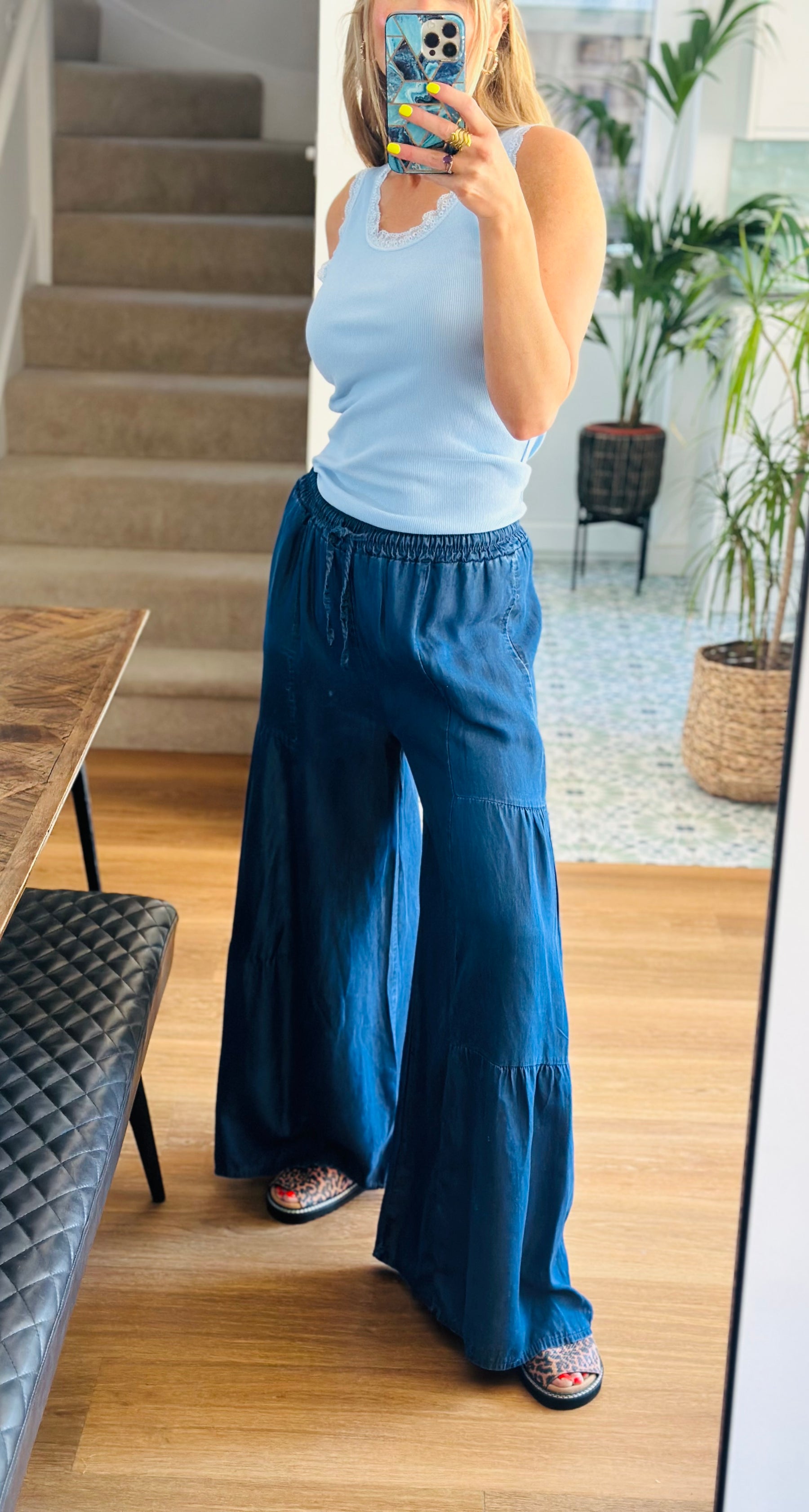 Boho Denim Trousers