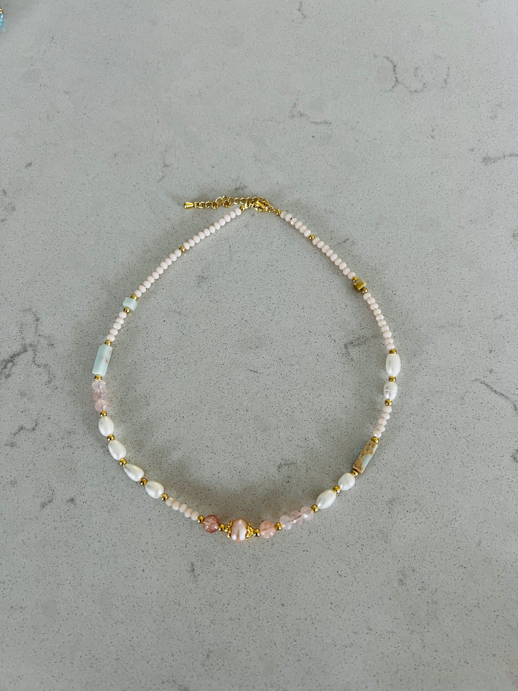 Pearl & Semi Precious Stone Necklace