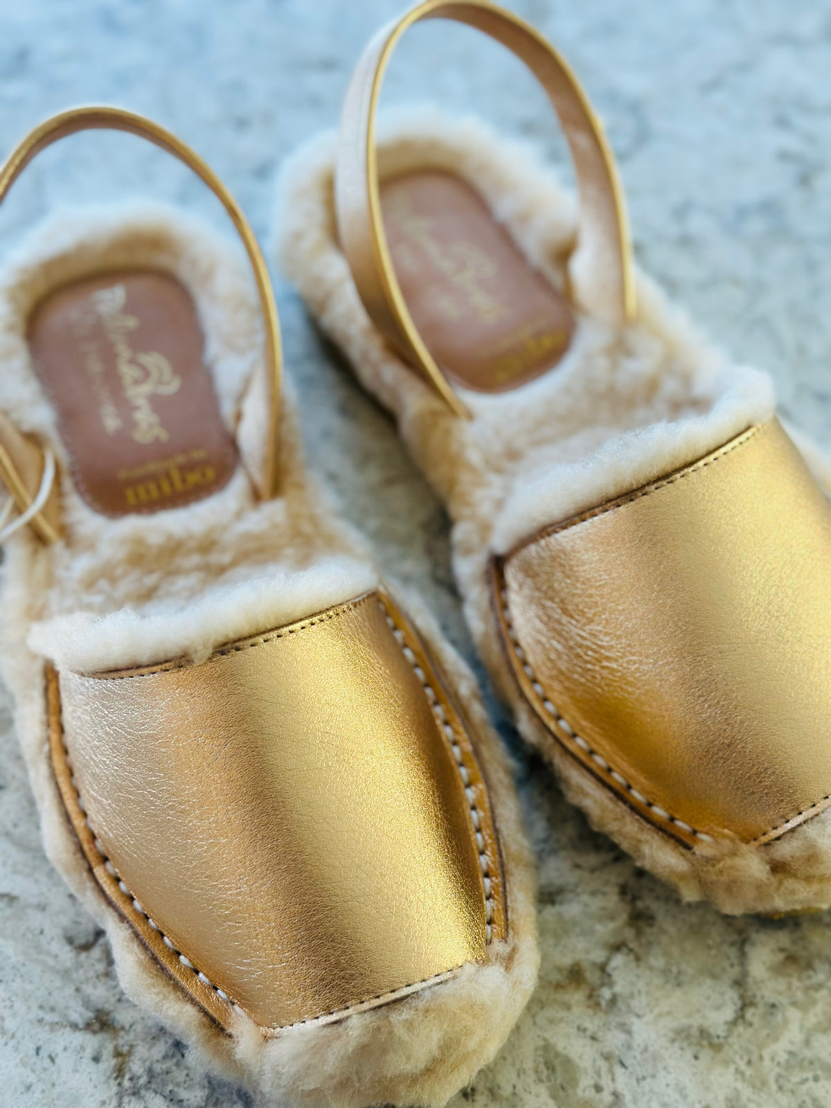 Gold Leather Palmaira Snug