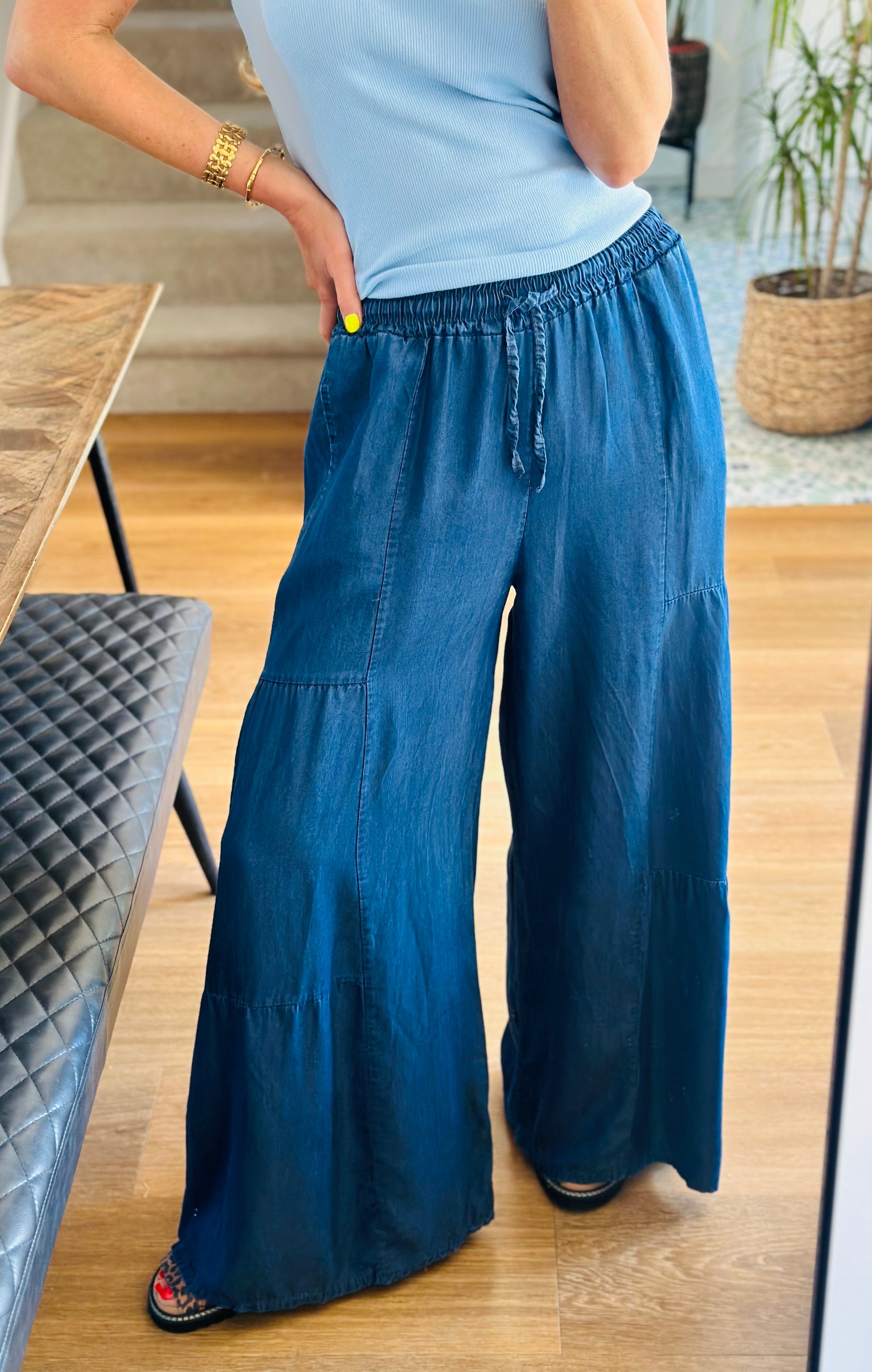 Boho Denim Trousers