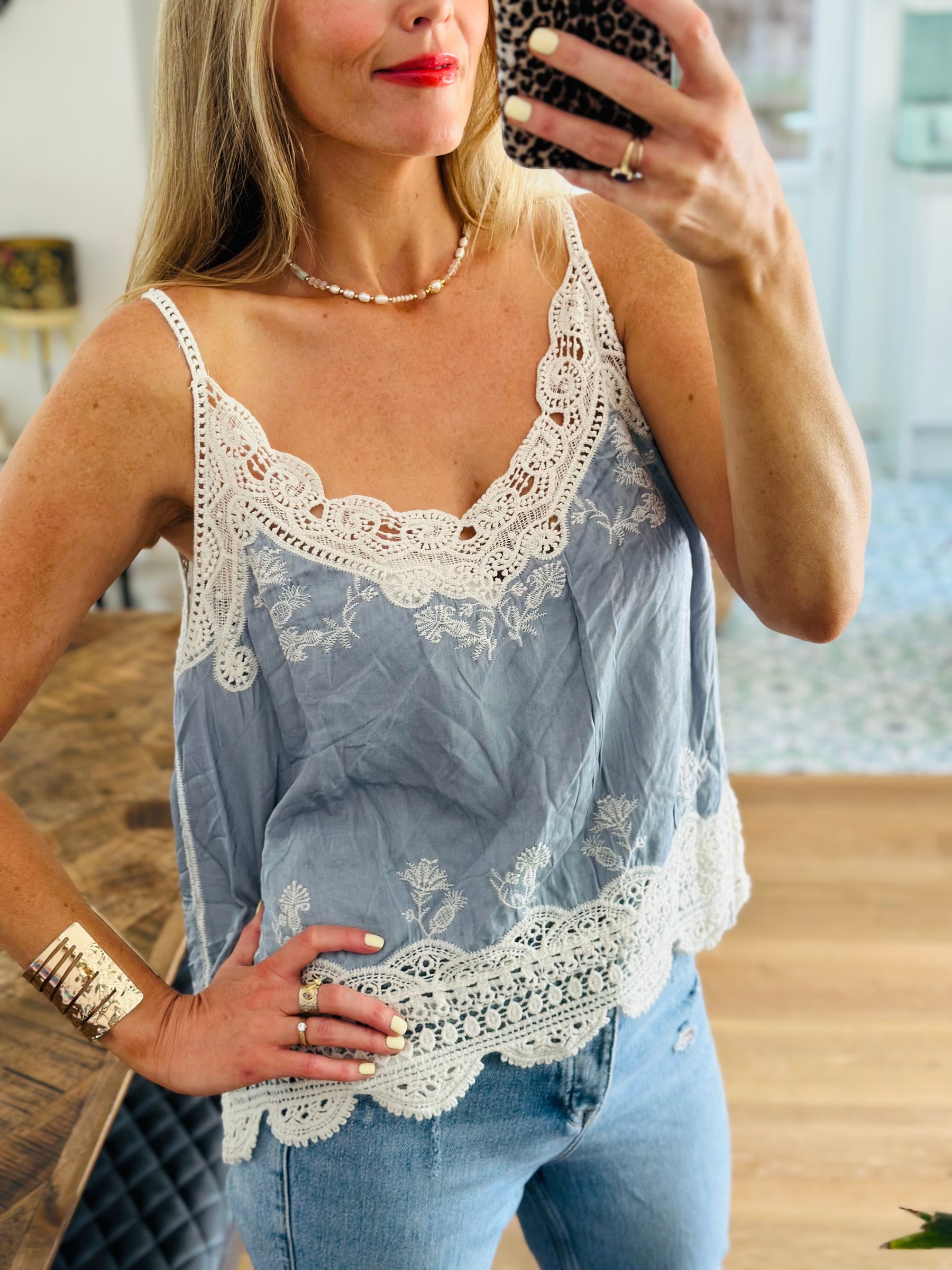 Denim Blue Cami Top