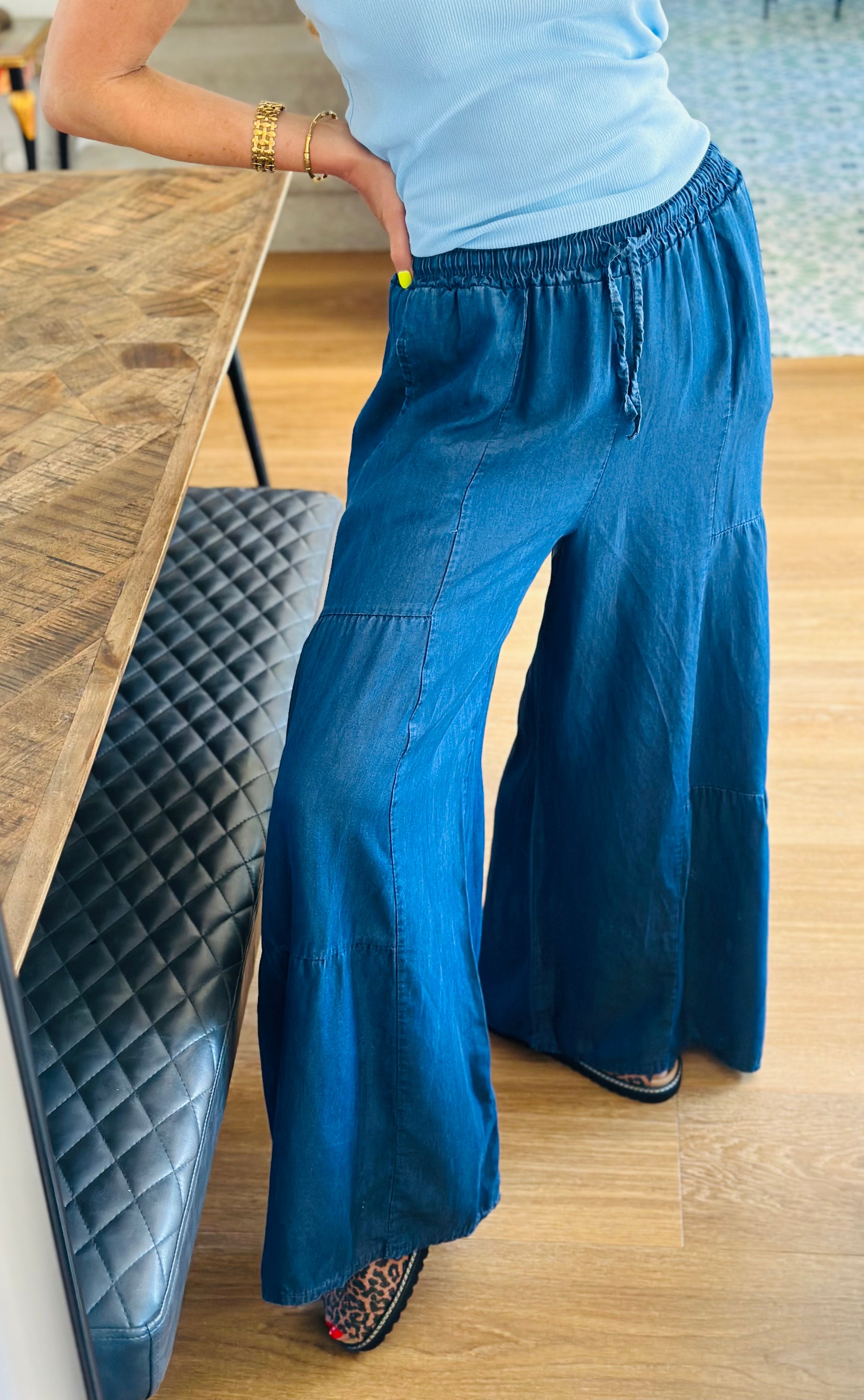 Boho Denim Trousers