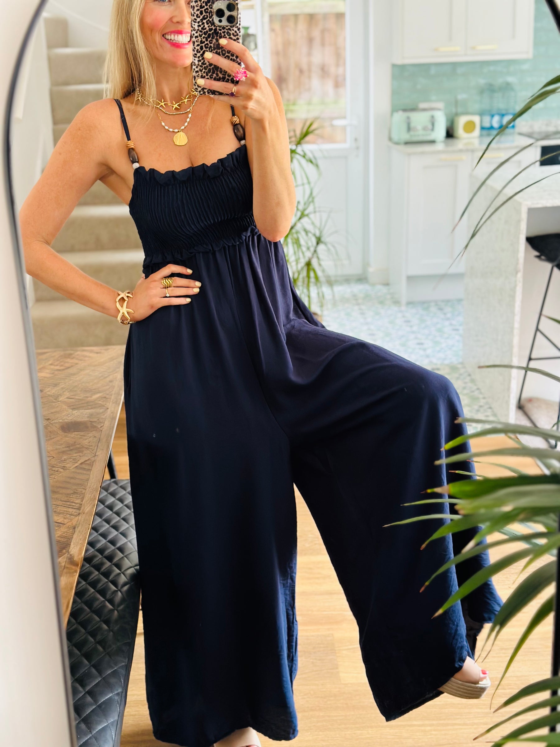 Beaded detail Jumpsuit