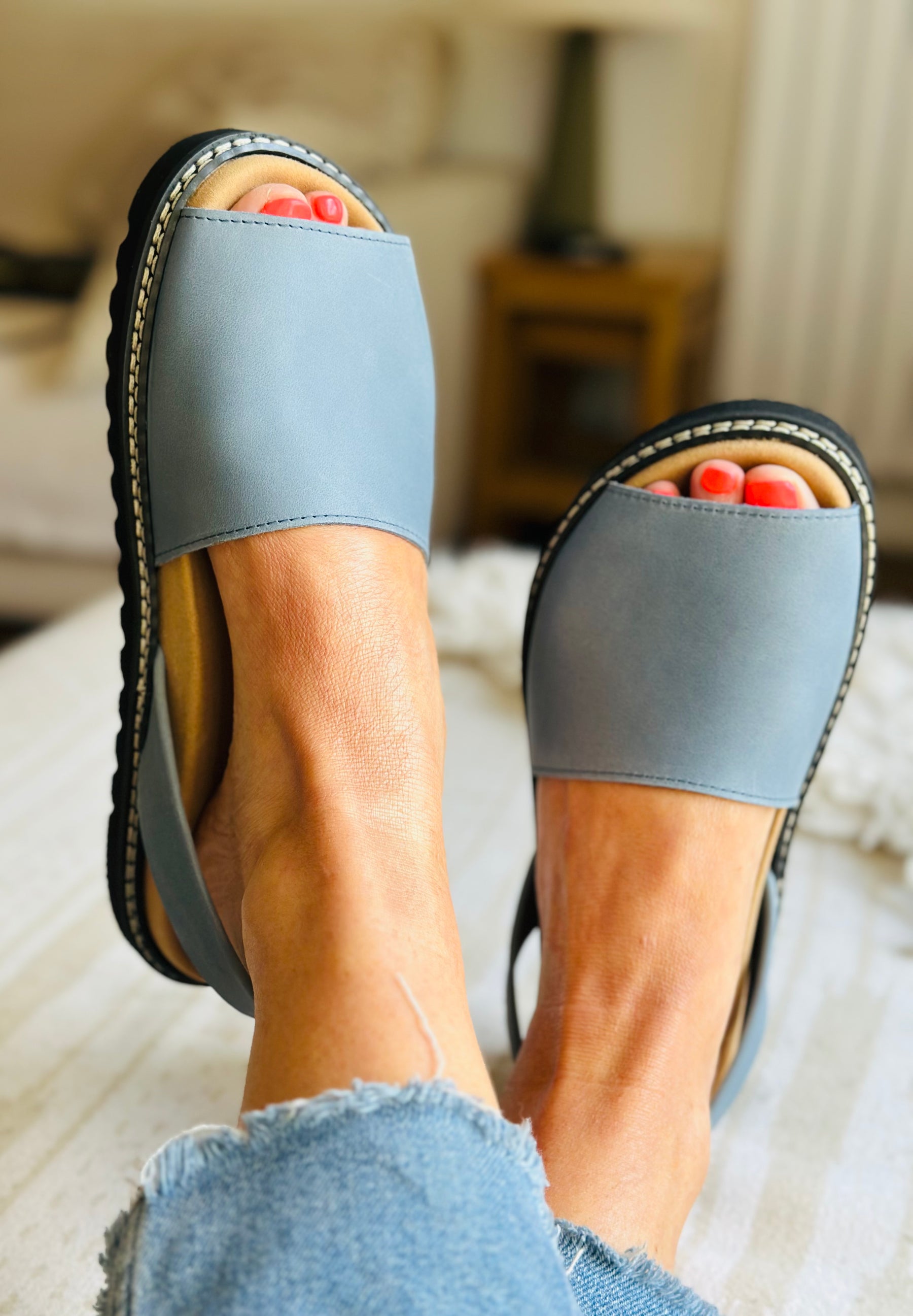 Dusky Blue Ergonomic Avarcas