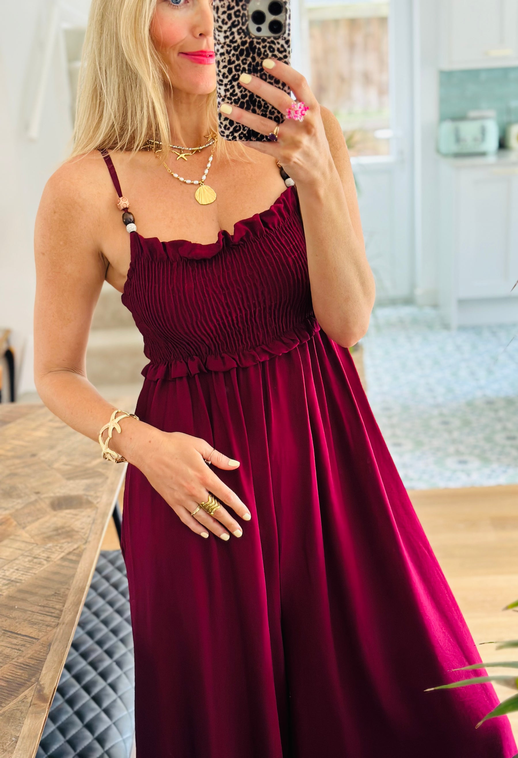 Beaded detail Jumpsuit