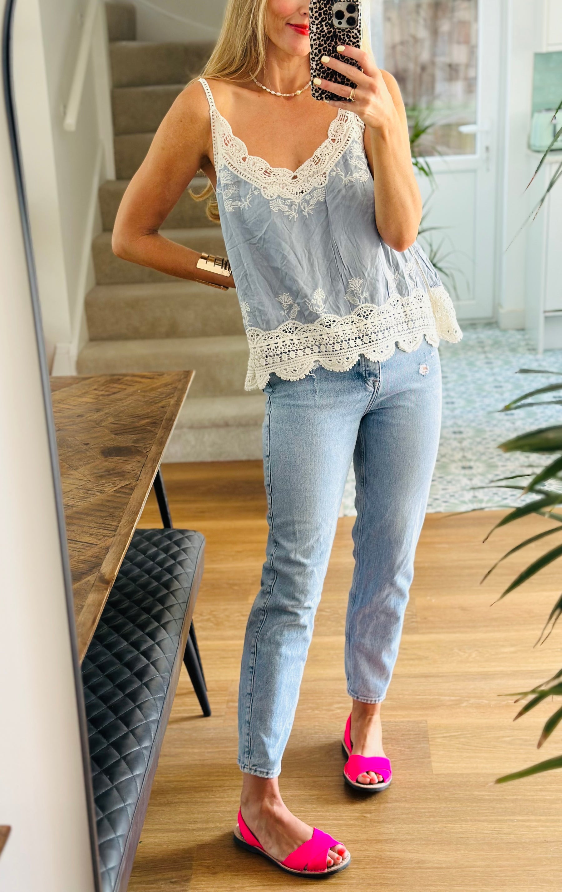 Denim Blue Cami Top