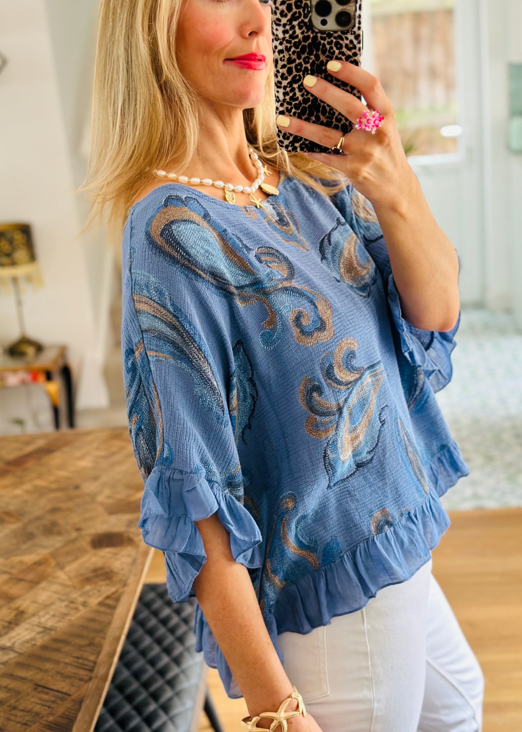 Paisley Cotton Top