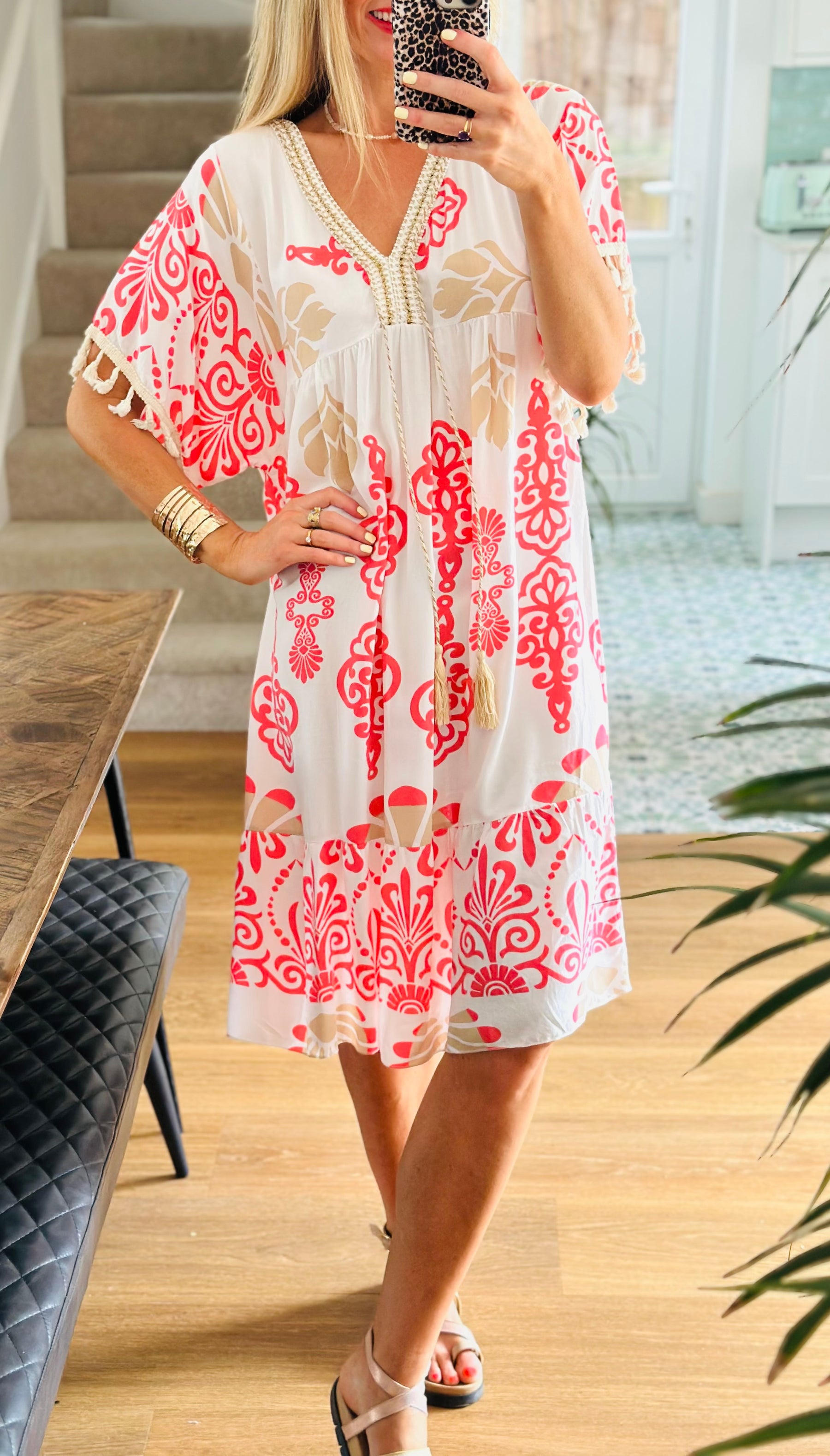 Tassel Sleeve Dress