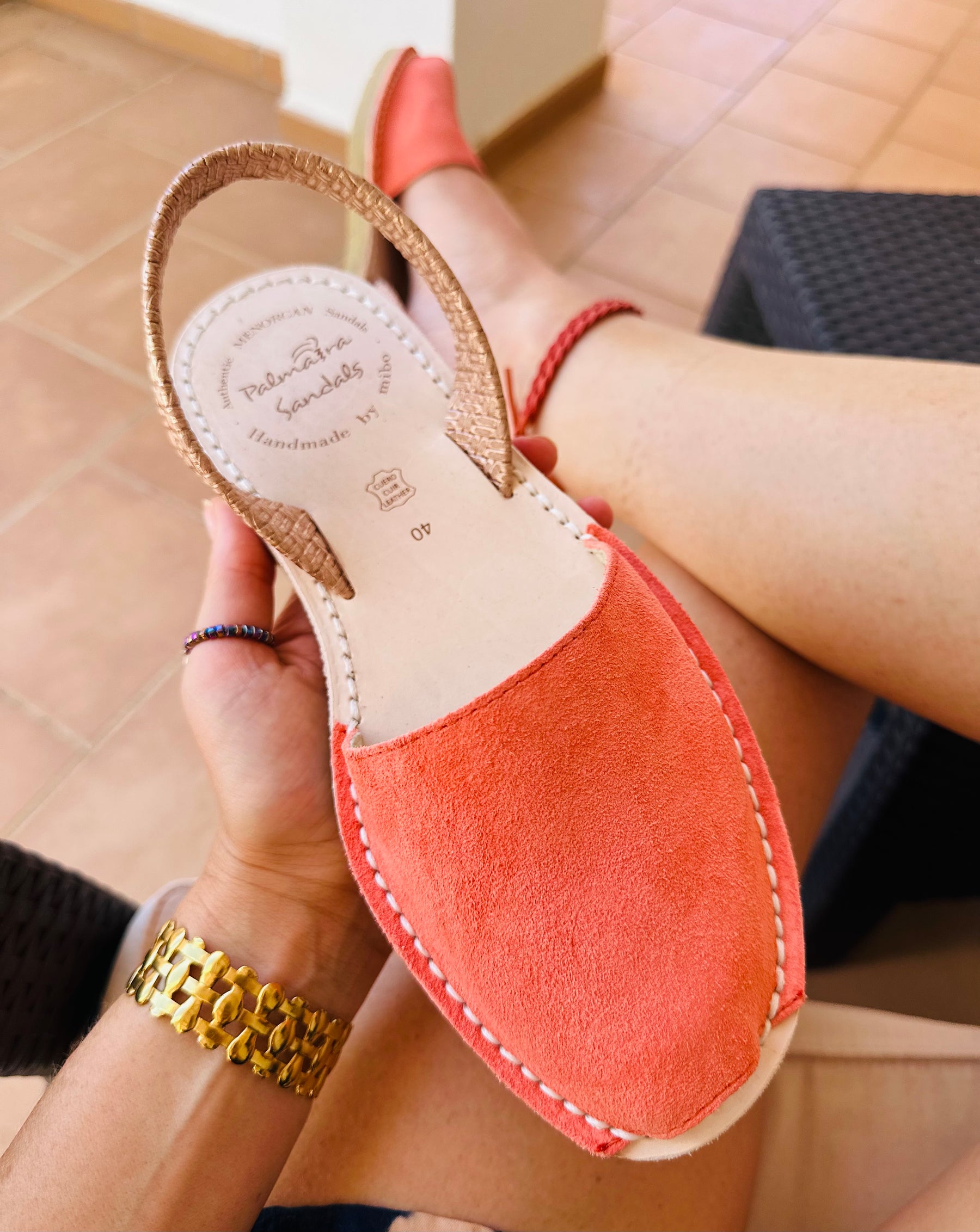 SAMPLE SALE Sunrise Avarcas SIZES 39, 40 & 41
