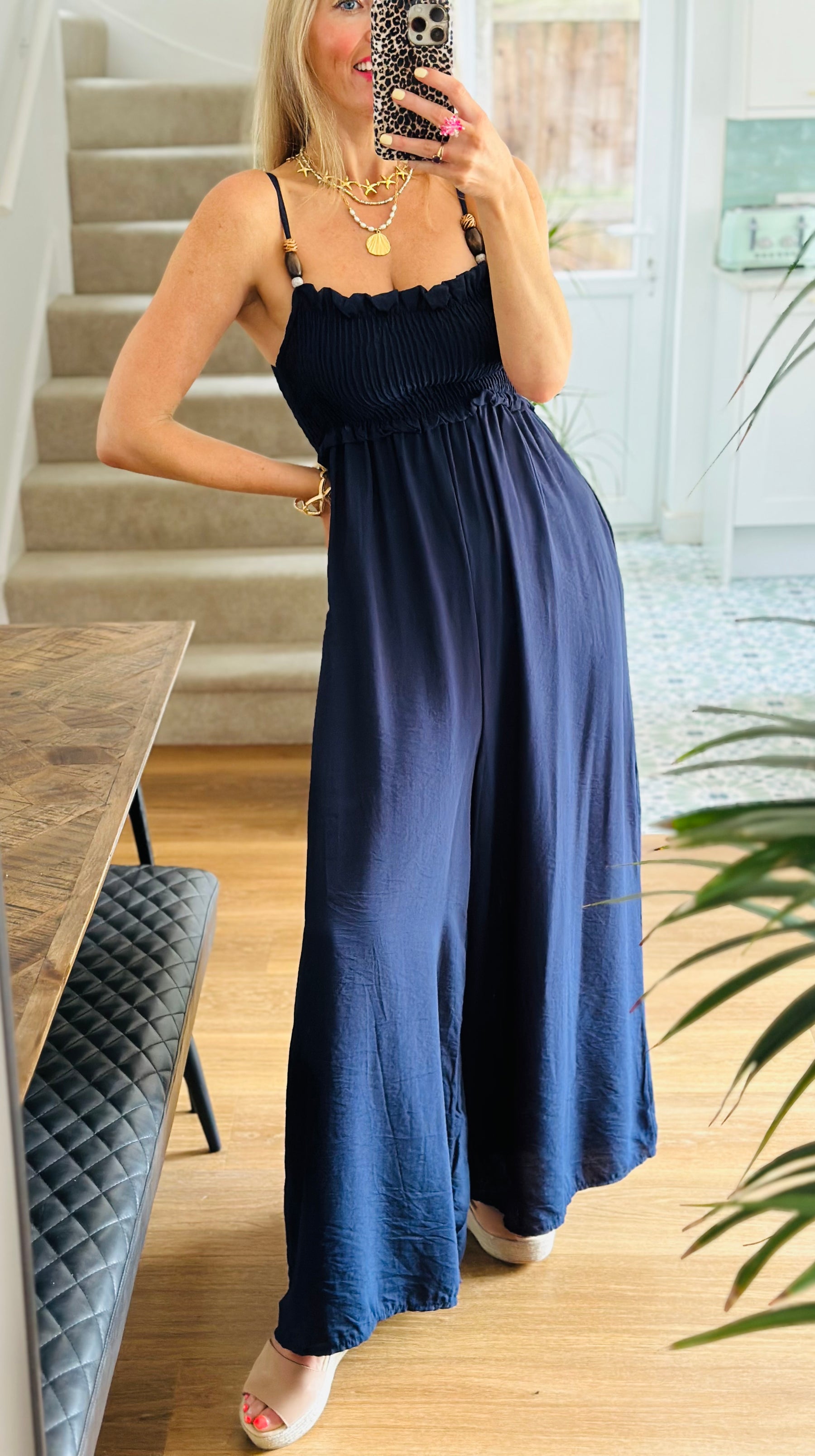Beaded detail Jumpsuit