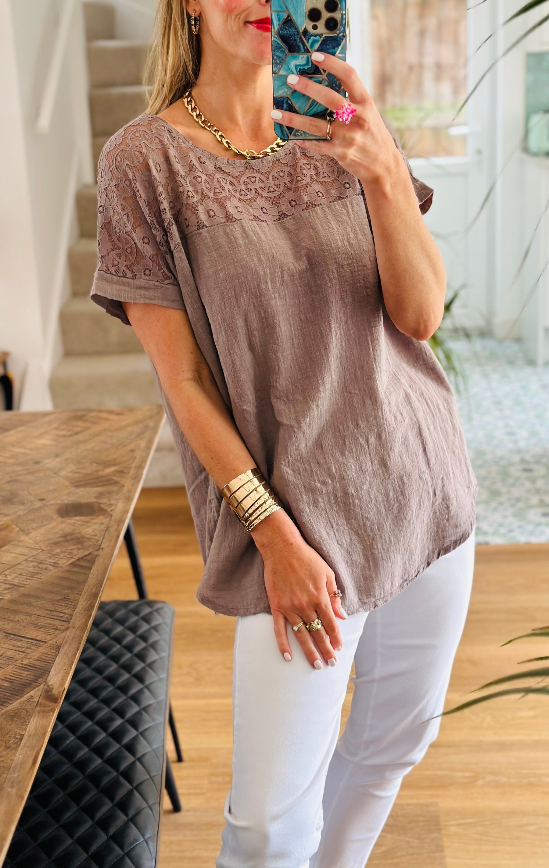Cotton Lace Tee