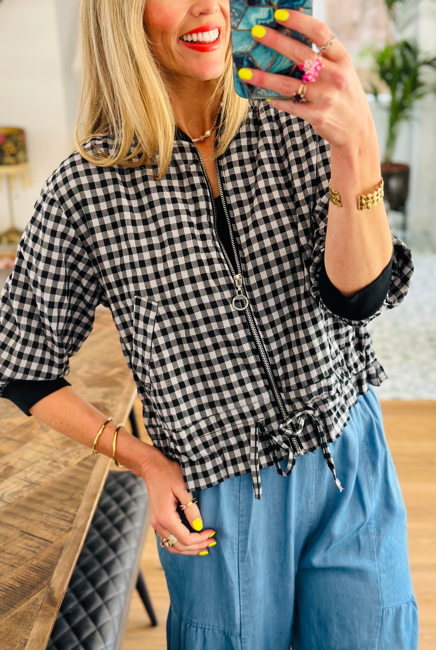 Gingham Jacket
