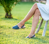 SAMPLE SALE Navy Leather Avarcas SIZES 36, 39, 43
