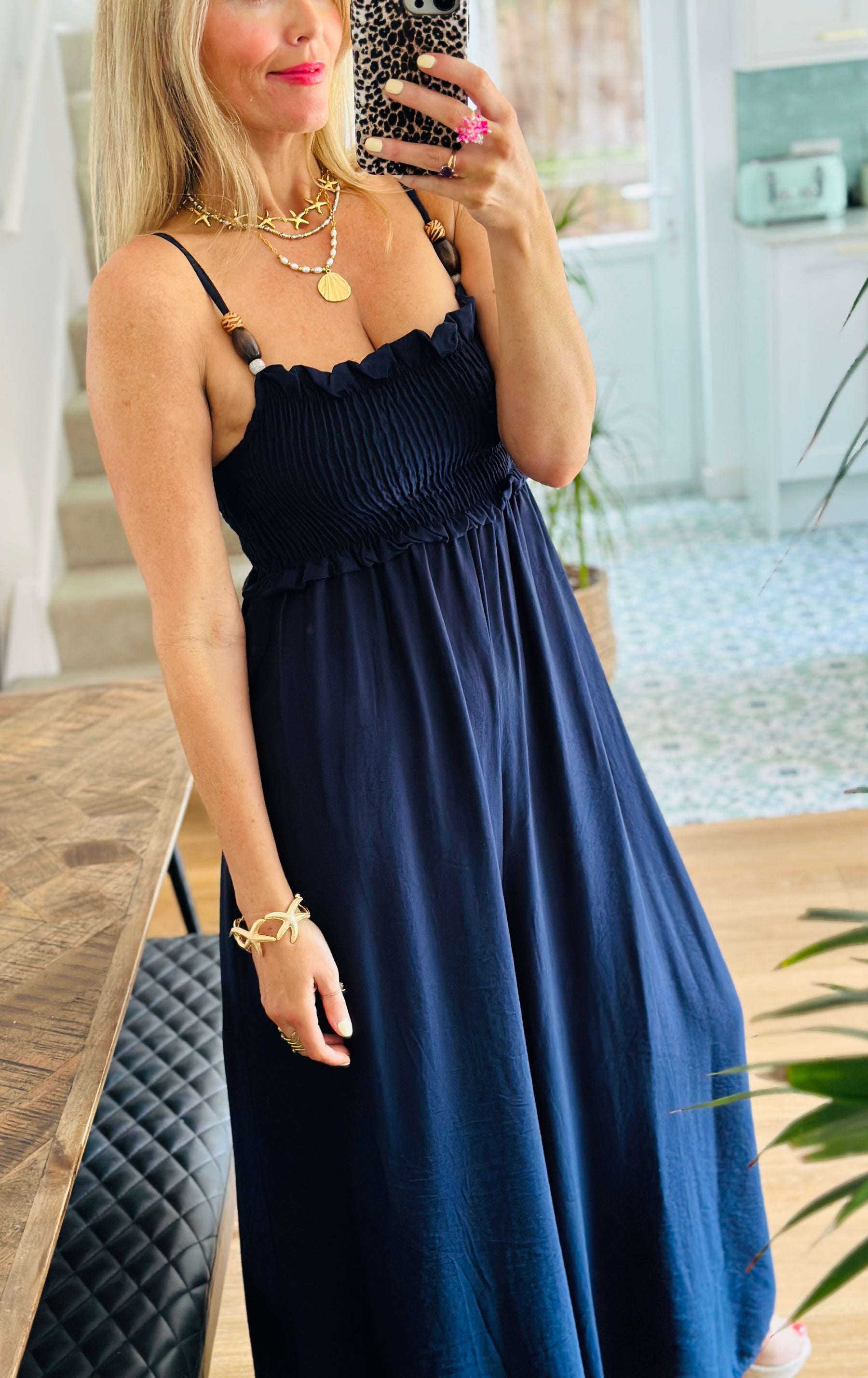 Beaded detail Jumpsuit