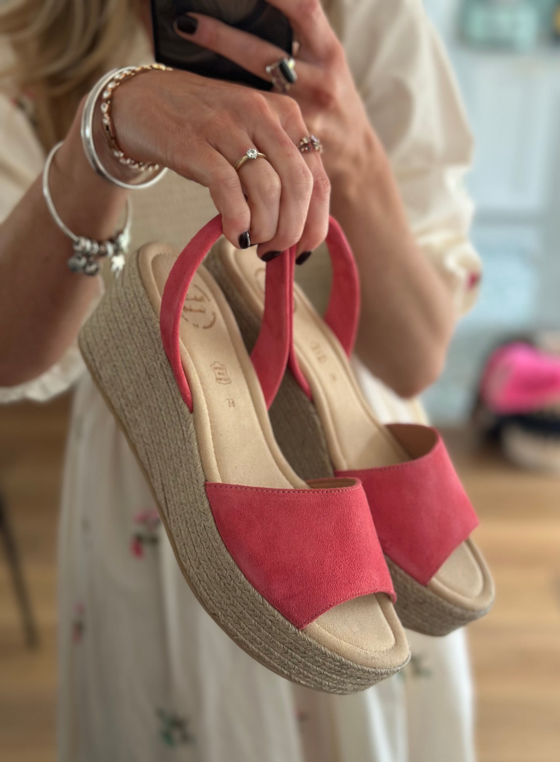Darling Pink Mid Height Wedge