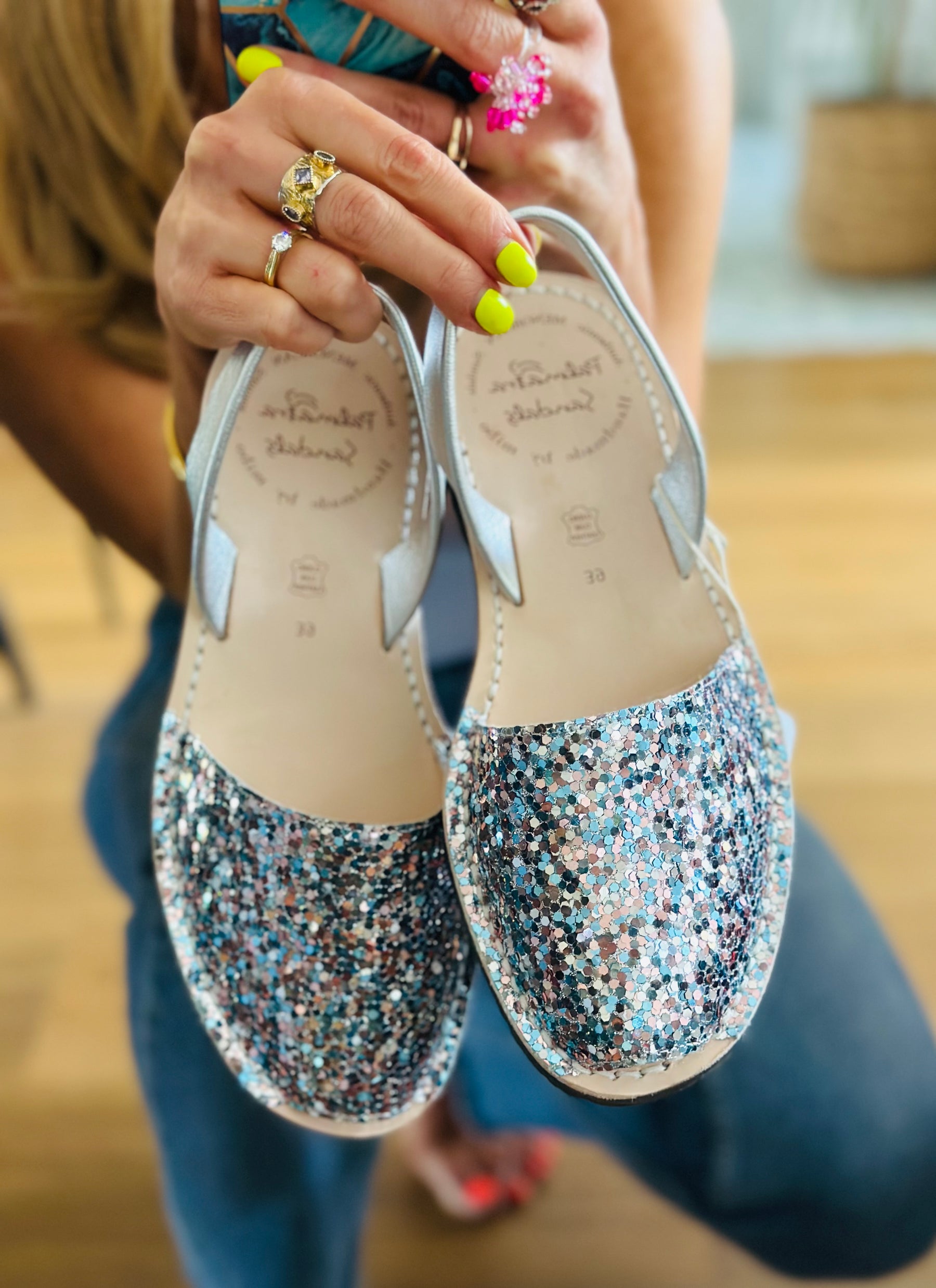 SAMPLE SALE Confetti Silver size 39