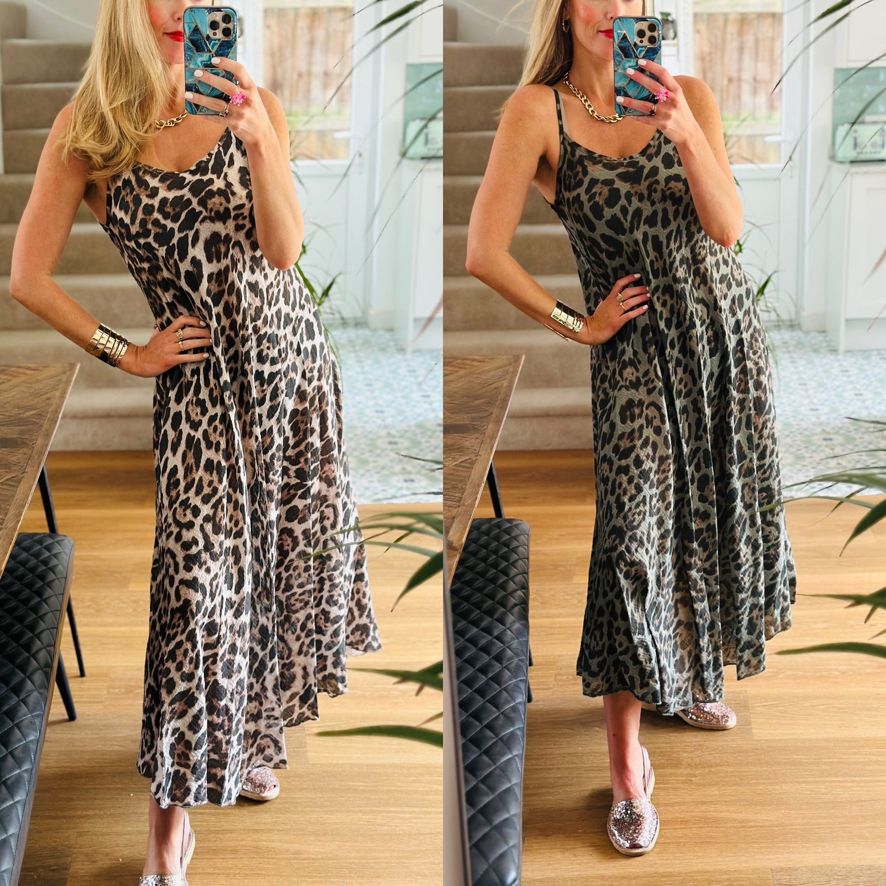Leopard Print Maxi Dress