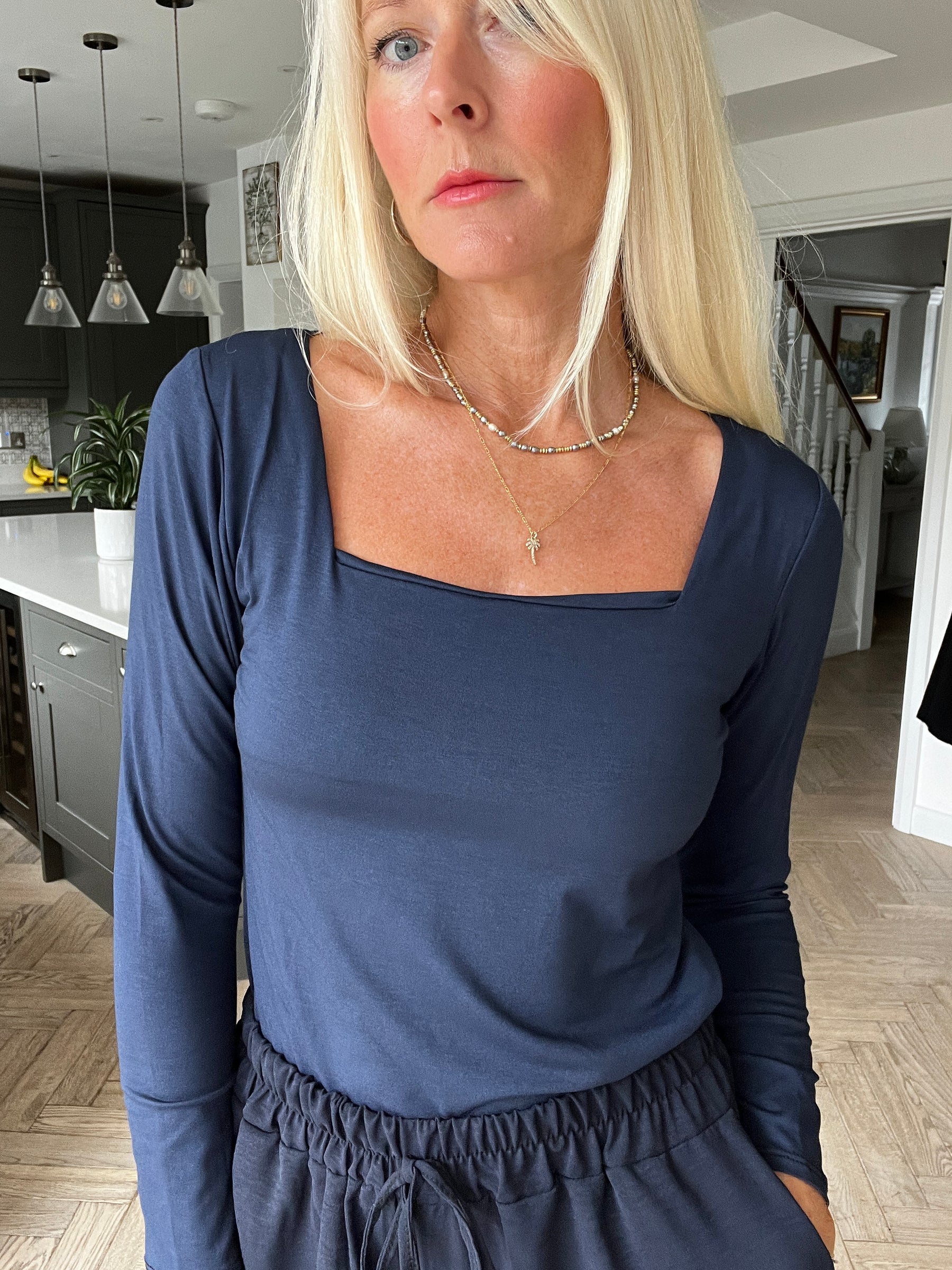 Square Neck Essential Top
