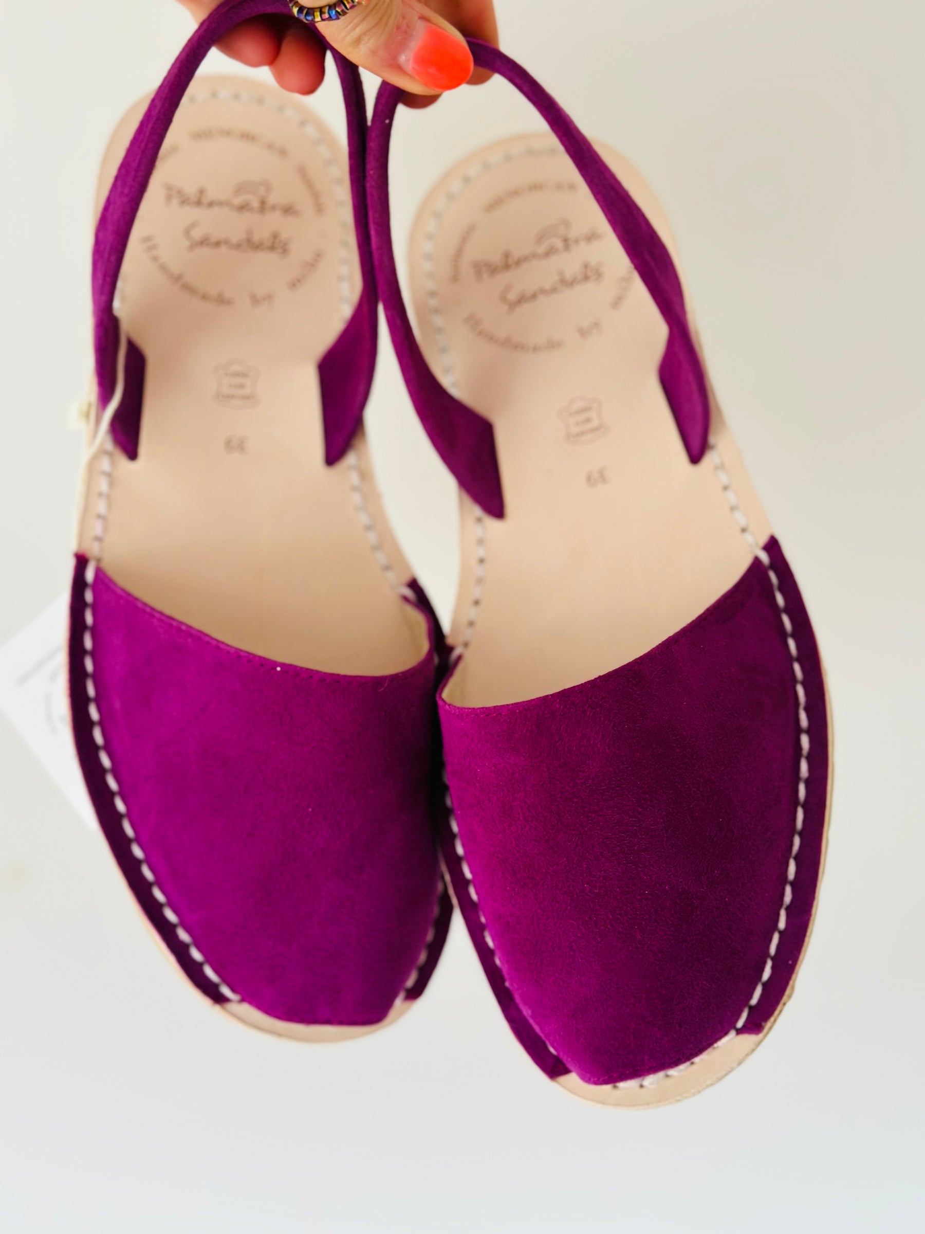 Toscana Purple Suede Avarcas