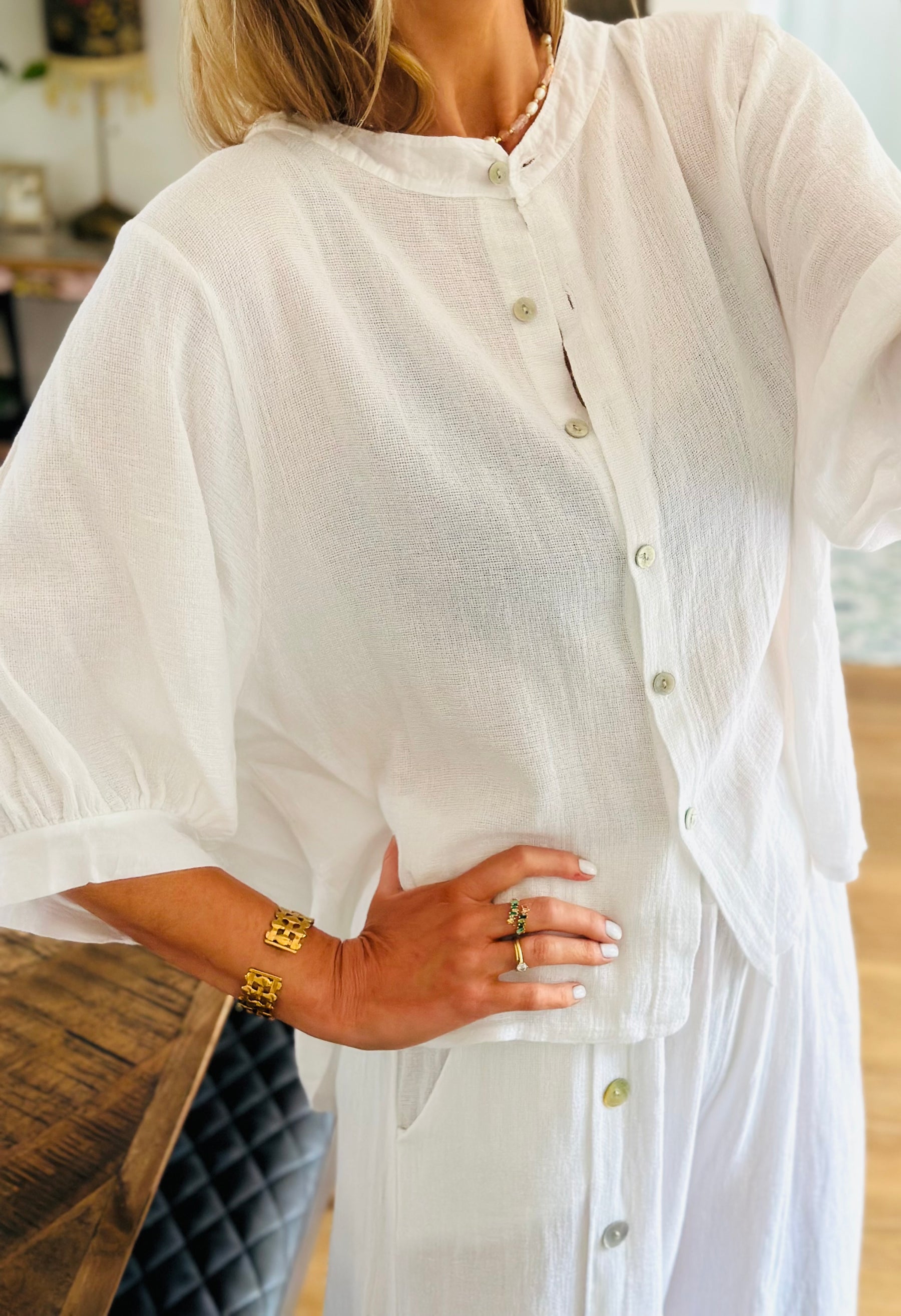 Linen Nehru Shirt