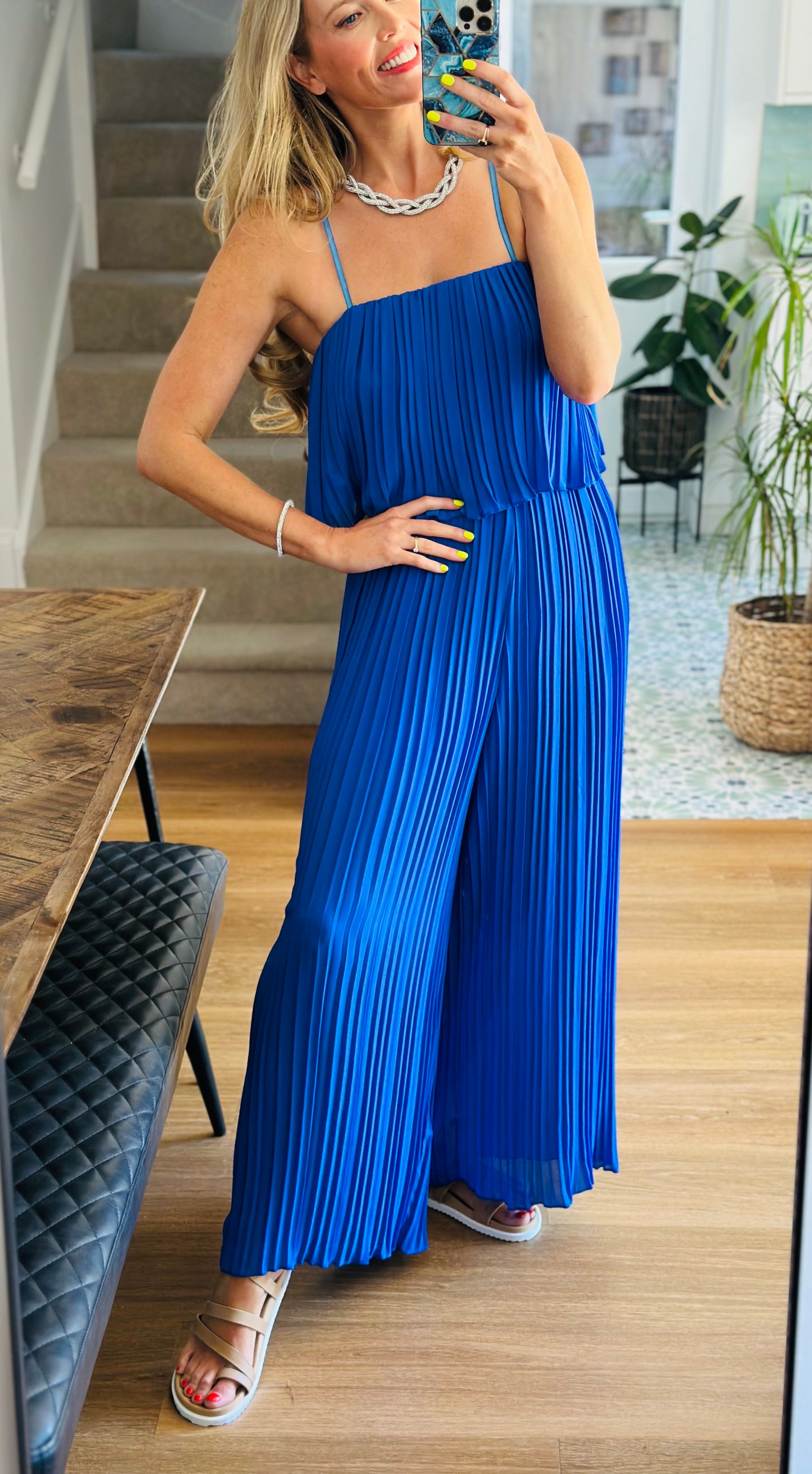 Pleated Jumpsuit