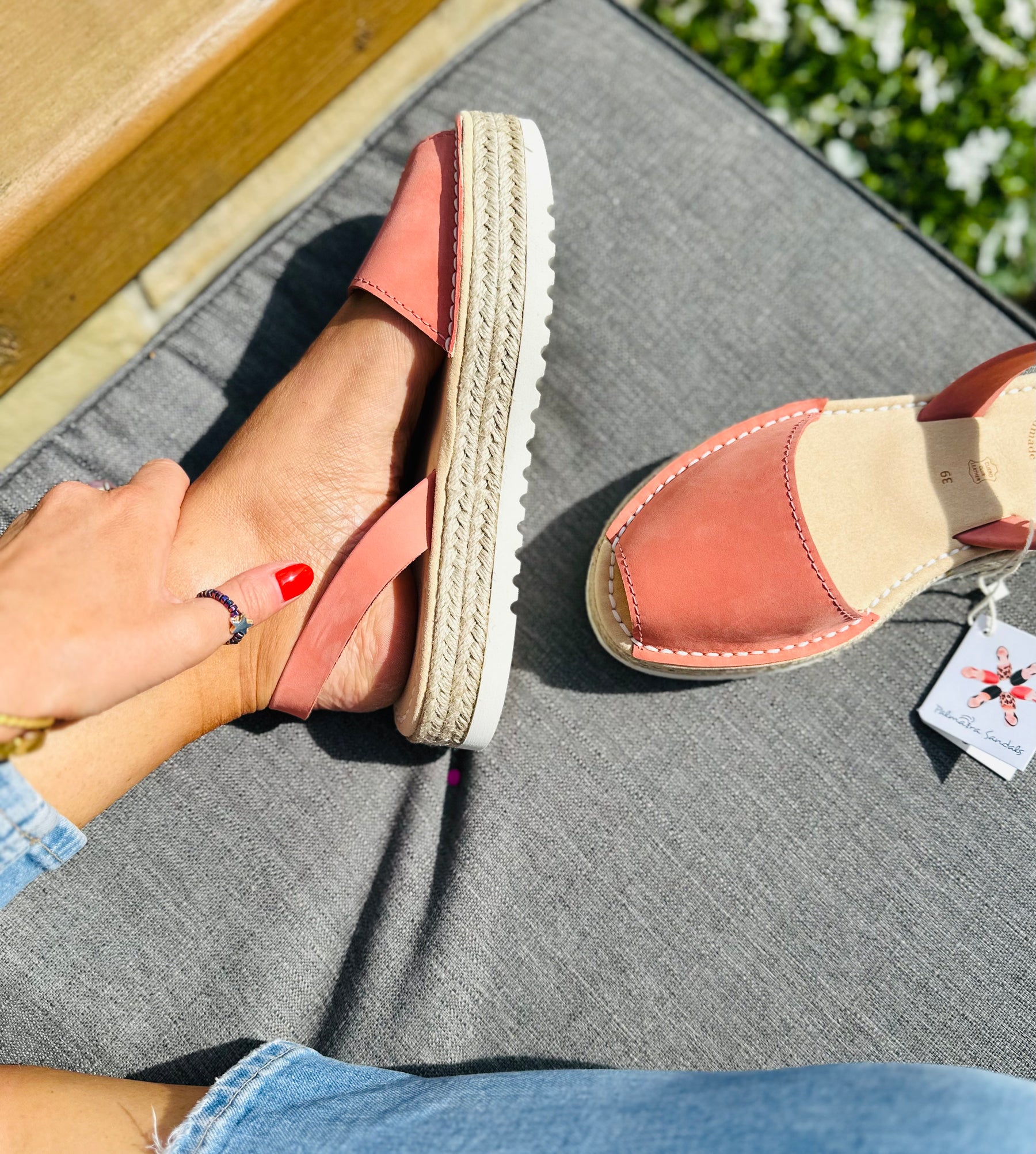 SAMPLE SALE Peachy Lowform Avarcas SIZES 37, 38, 41
