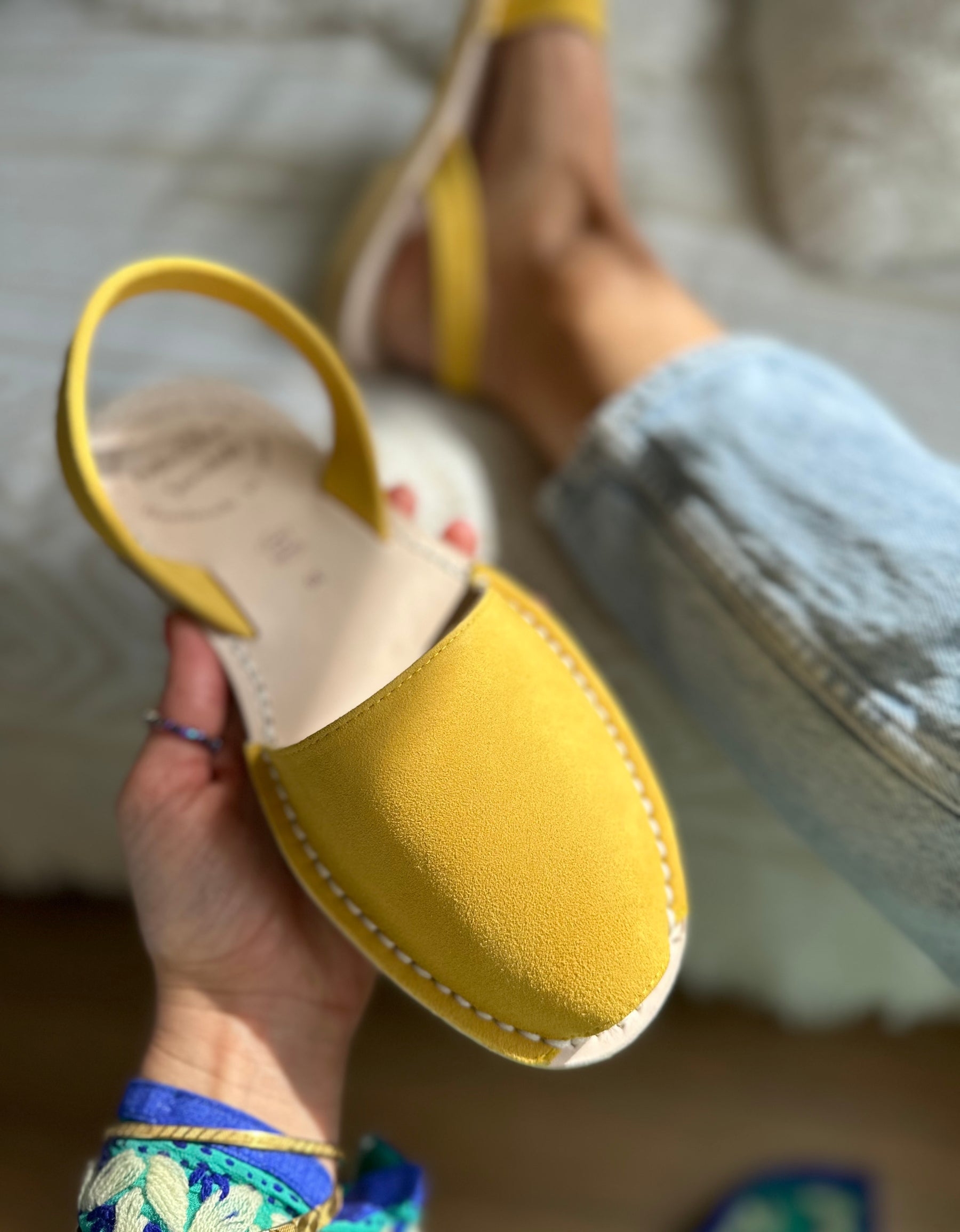 SAMPLE SALE Saffron Yellow Avarcas SIZES 38, 40 & 41
