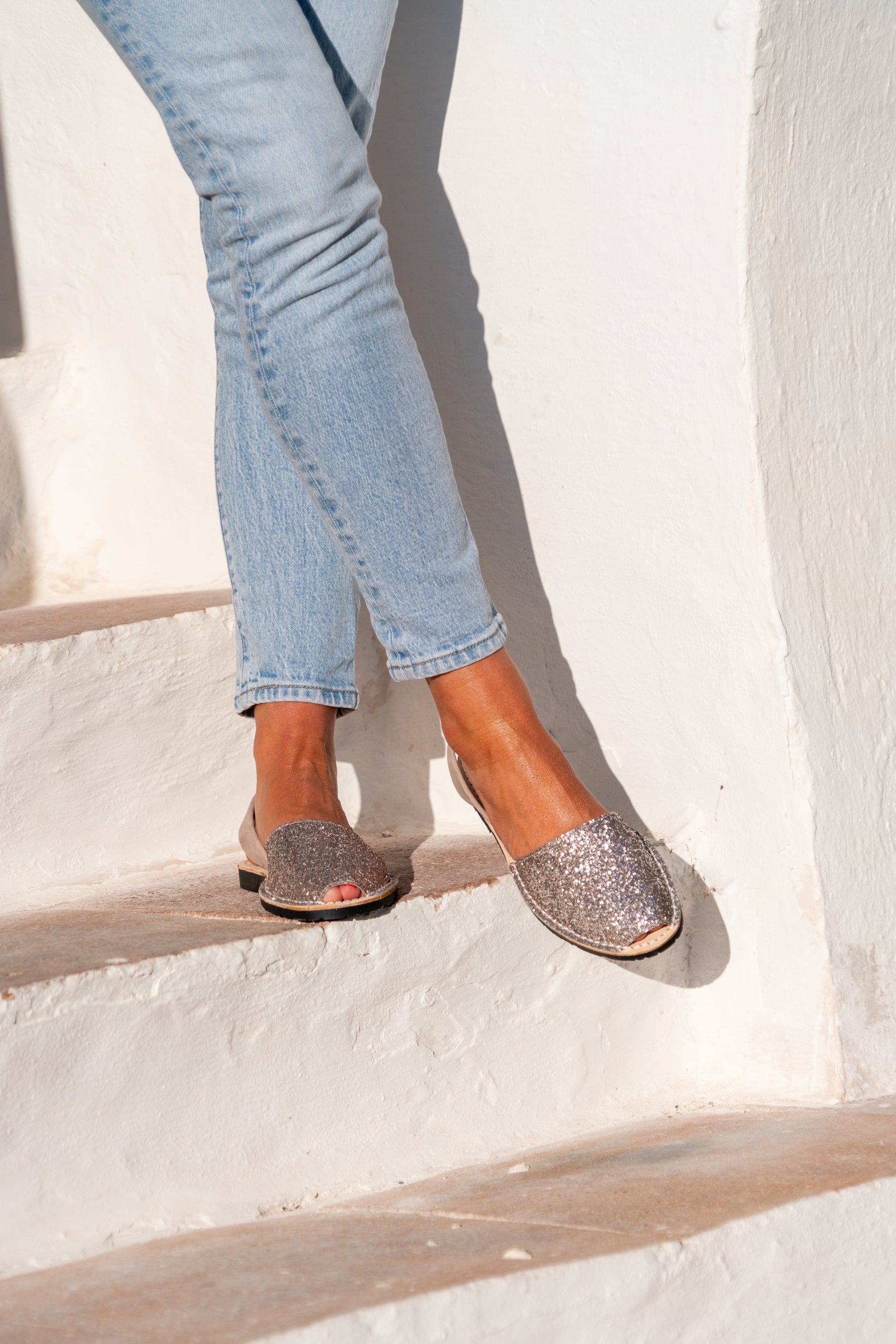 mink glitter sandals spanish menorcan avarcas