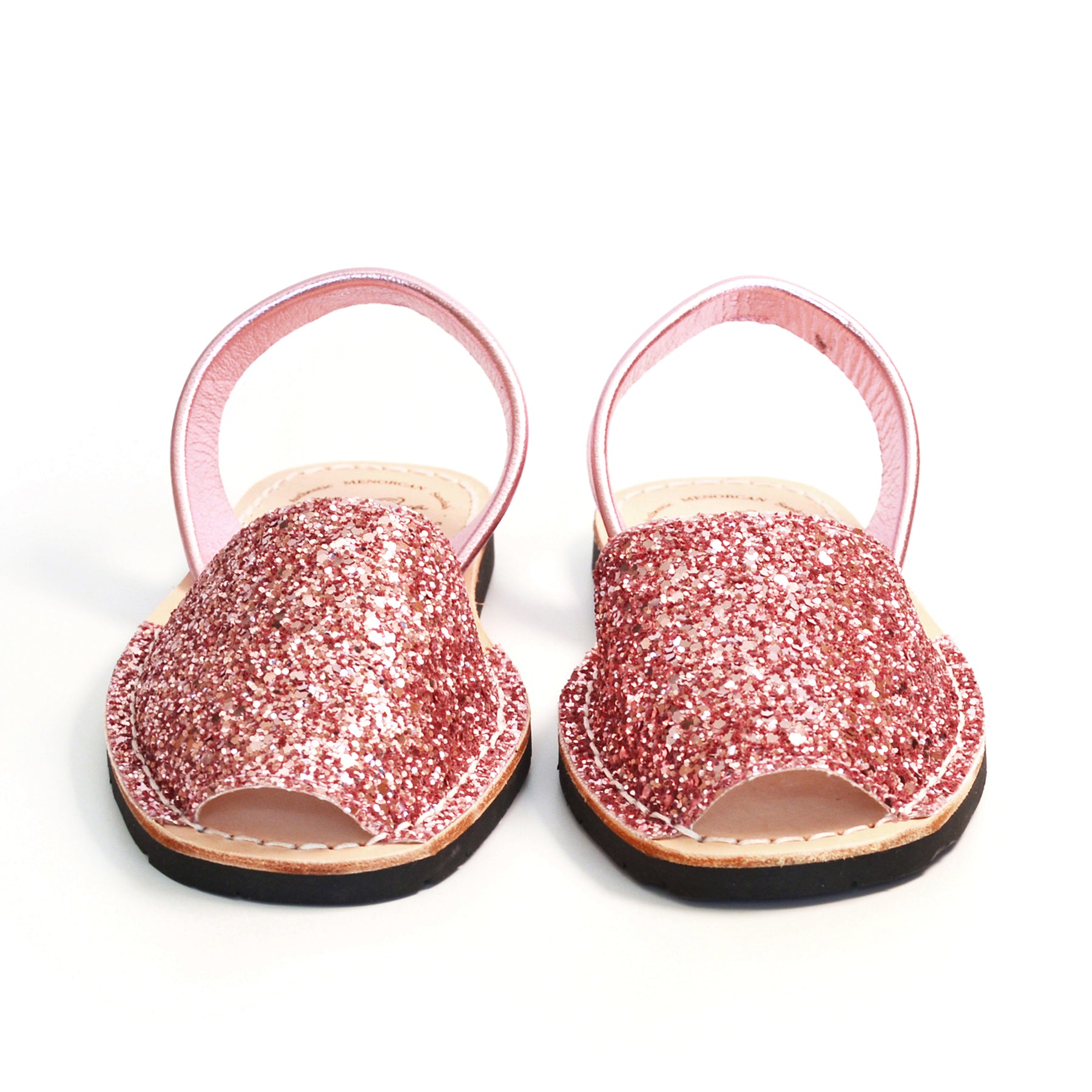 candy pink glitter kids avarcas spanish sandals menorcan 
