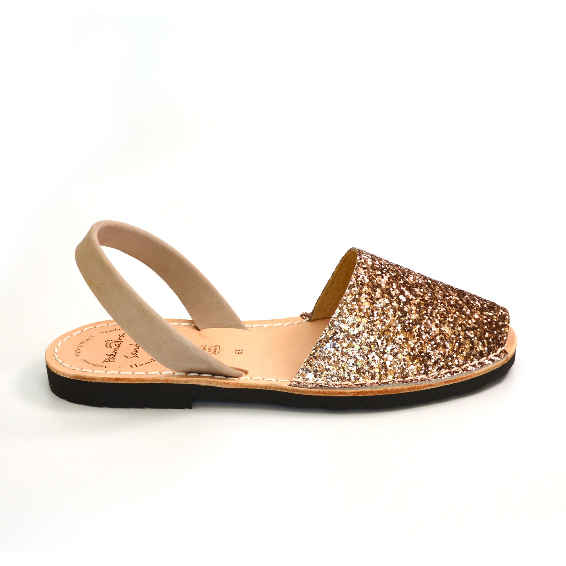 mink glitter sandals menorcan spanish avarcas