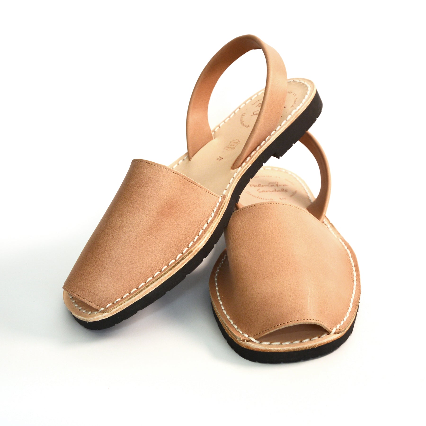 Mens avarcas tan leather sandals