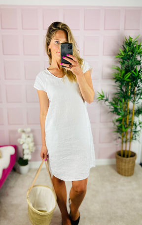 SAMPLE SALE Isabella Dress in White