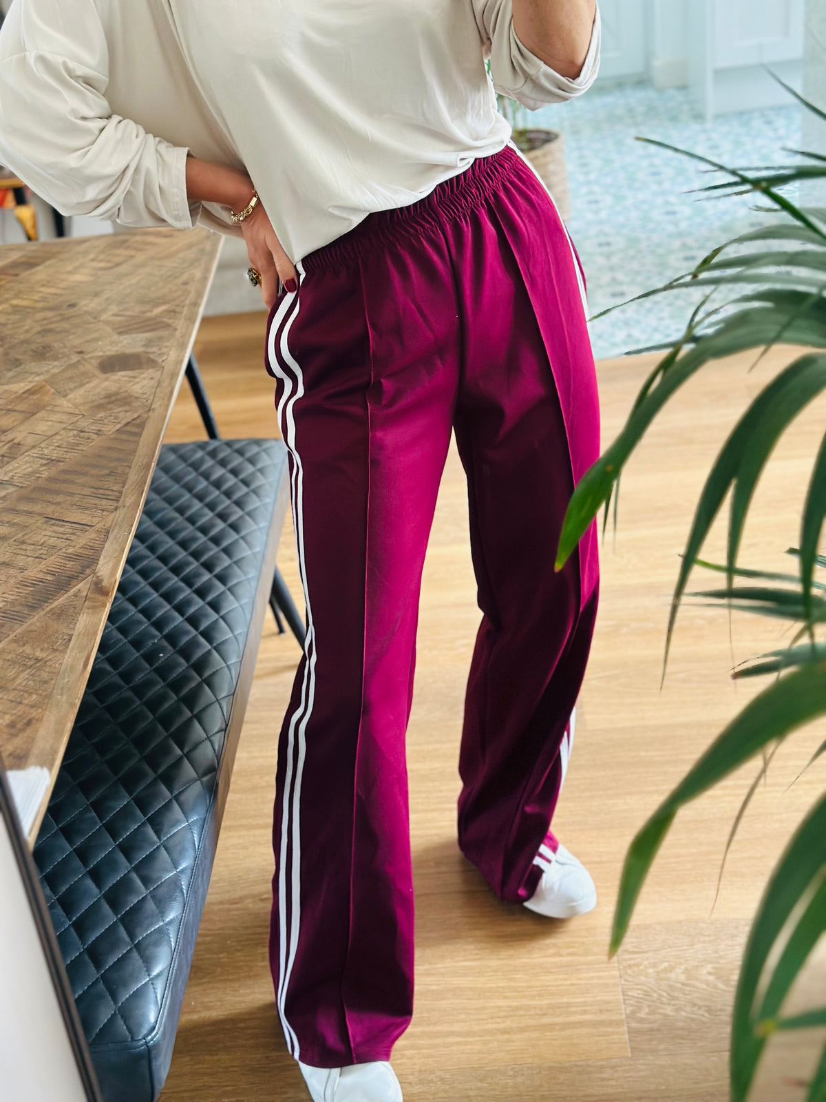 Side Stripe Tracksuit Bottoms